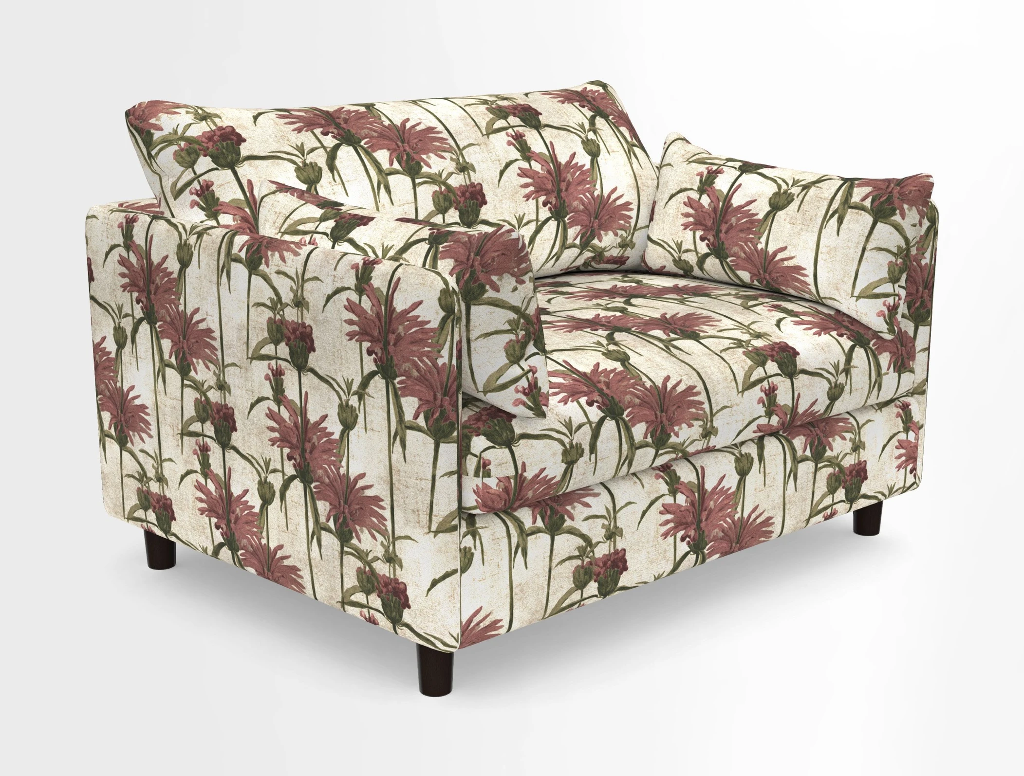 Madehurst Snuggler in Two Tone Plain Biscuit. Loose cover option available
