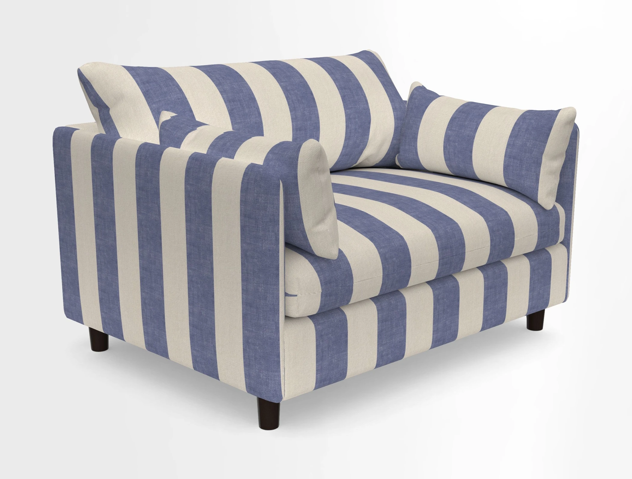 Madehurst Snuggler in Two Tone Plain Biscuit. Loose cover option available