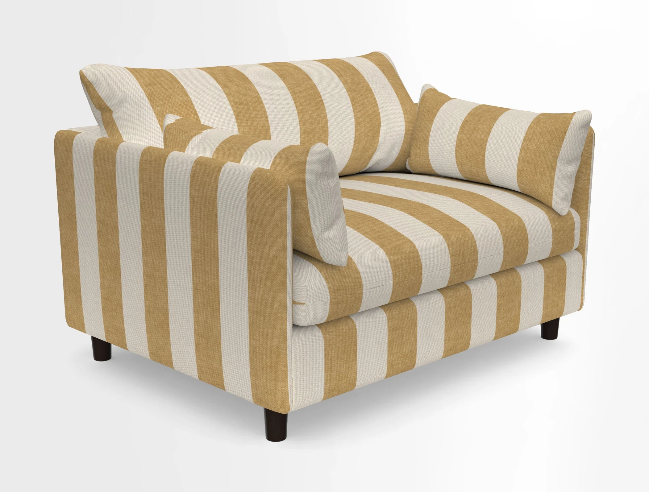 Madehurst Snuggler in Two Tone Plain Biscuit. Loose cover option available