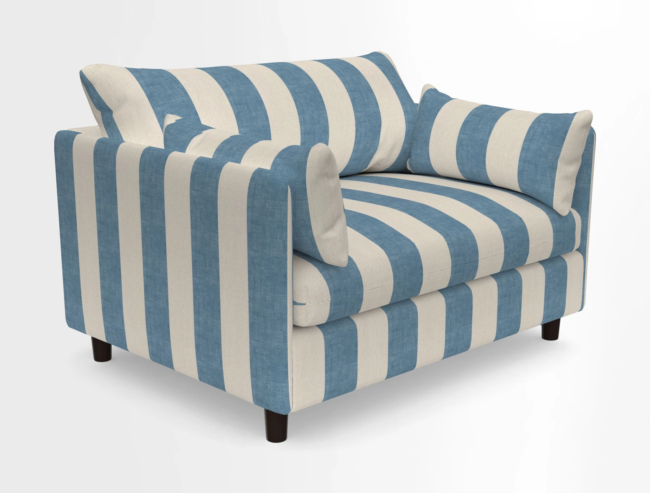 Madehurst Snuggler in Two Tone Plain Biscuit. Loose cover option available