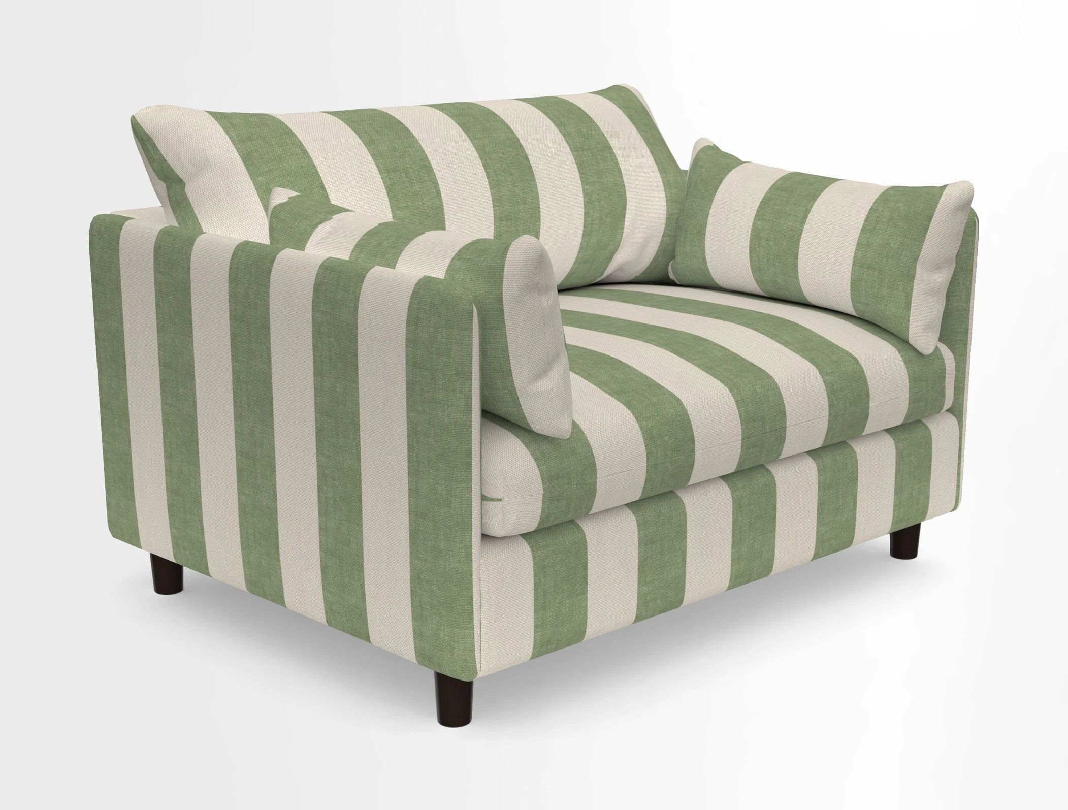 Madehurst Snuggler in Two Tone Plain Biscuit. Loose cover option available