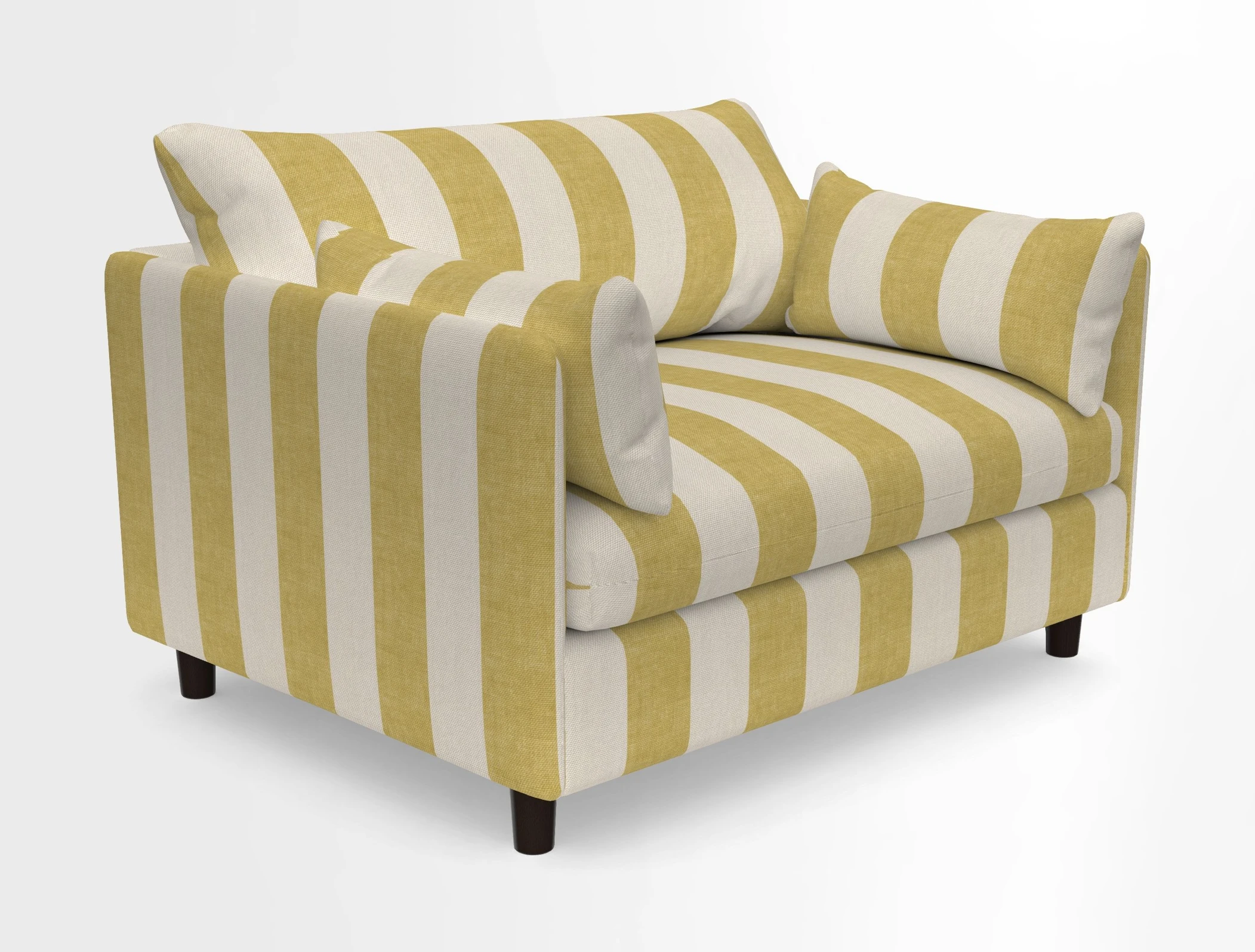 Madehurst Snuggler in Two Tone Plain Biscuit. Loose cover option available