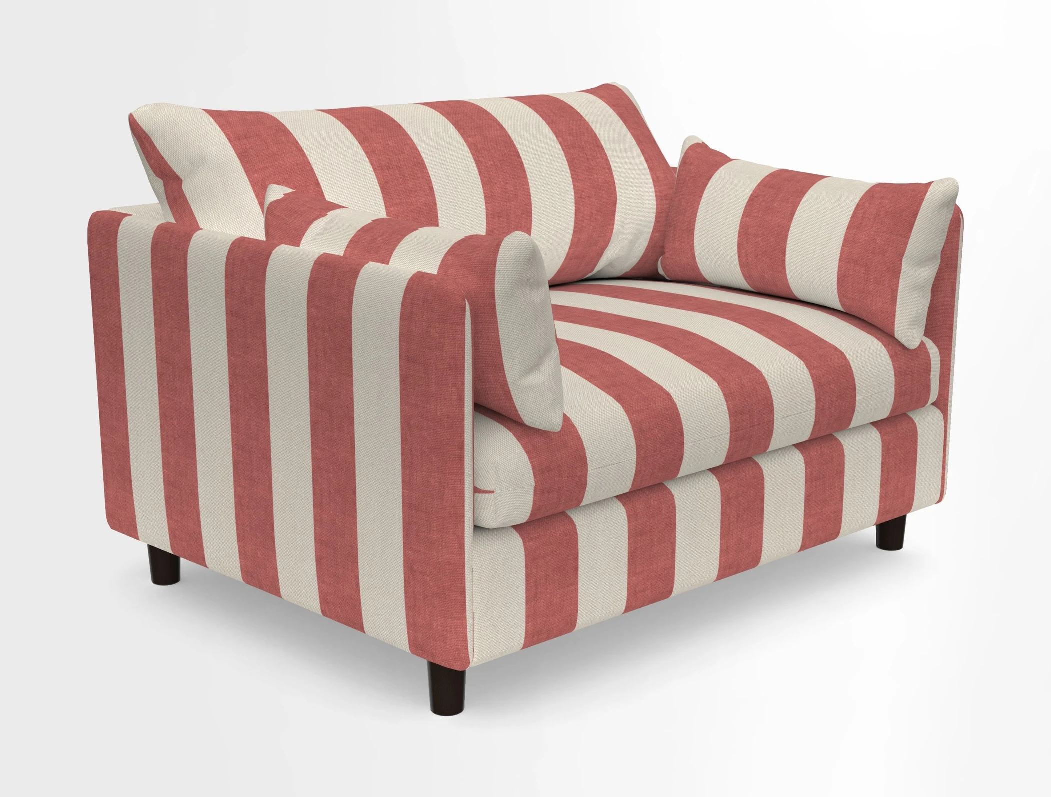 Madehurst Snuggler in Two Tone Plain Biscuit. Loose cover option available