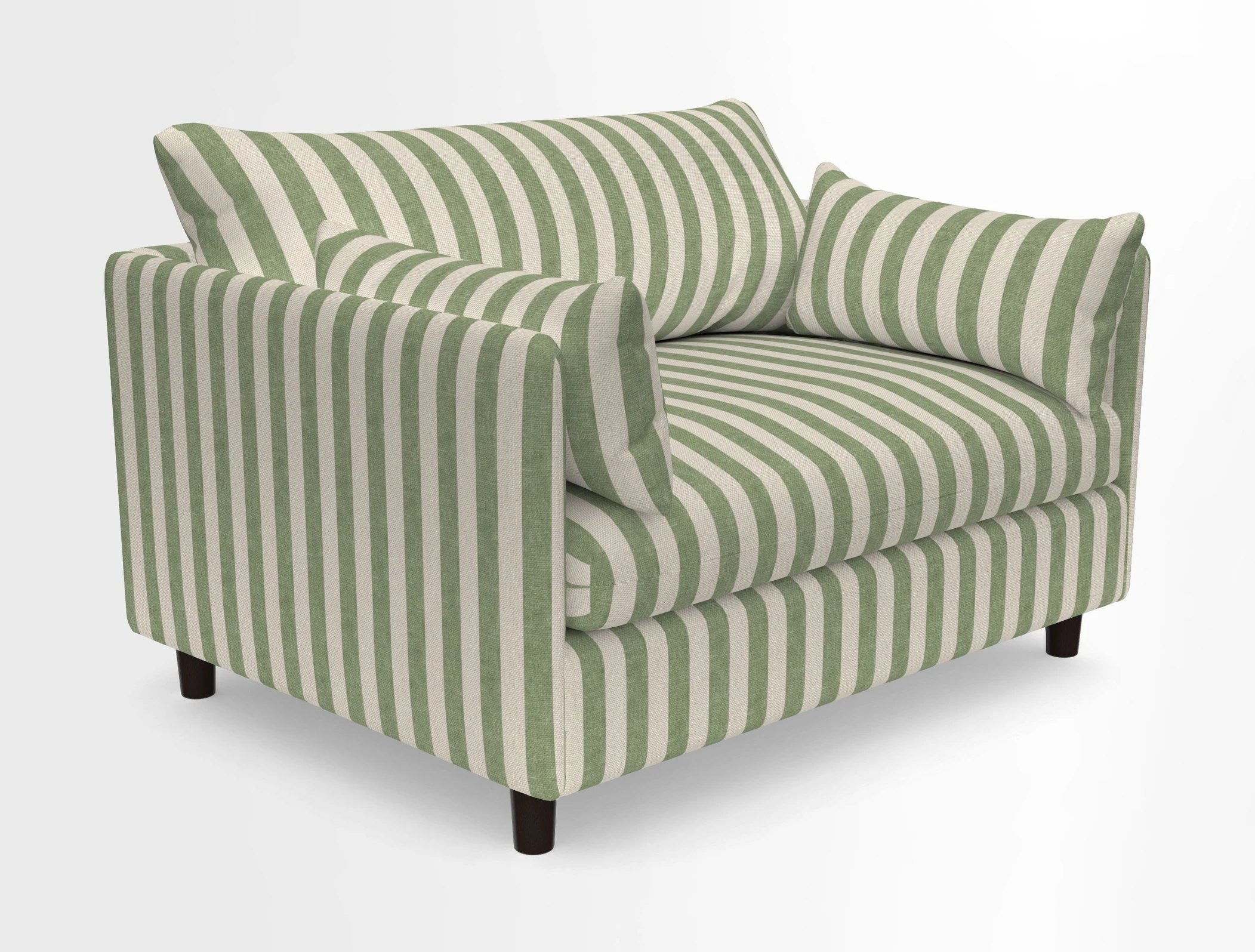 Madehurst Snuggler in Two Tone Plain Biscuit. Loose cover option available