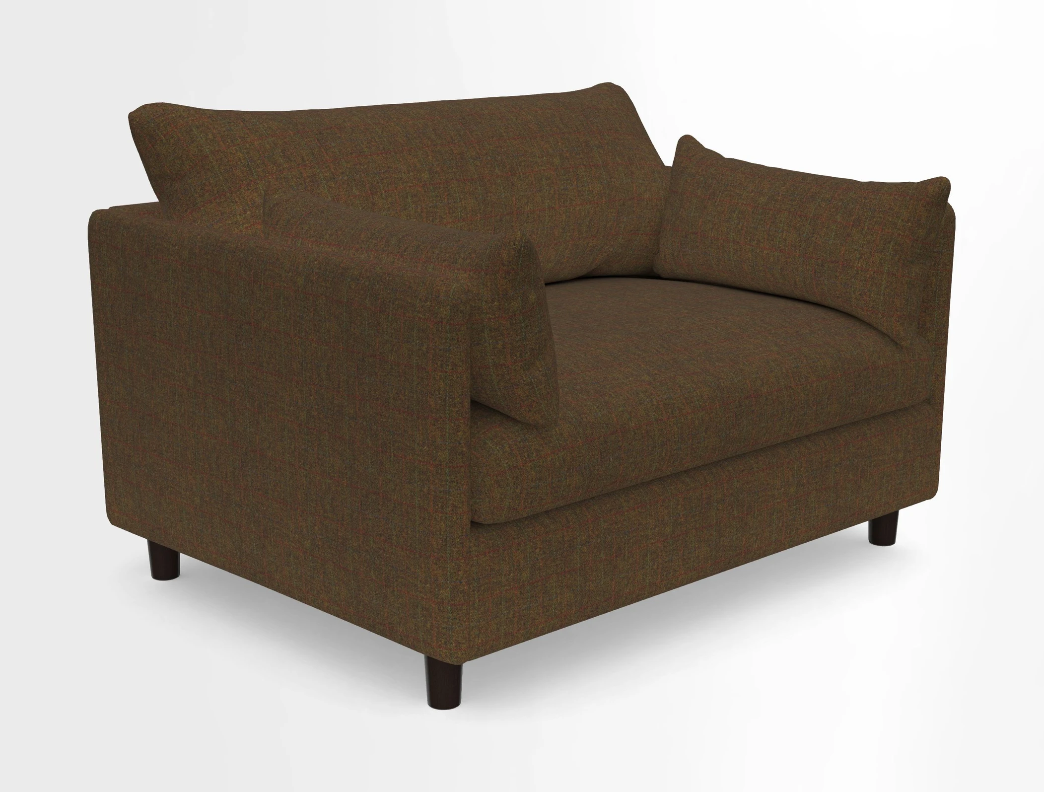 Madehurst Snuggler in Two Tone Plain Biscuit. Loose cover option available