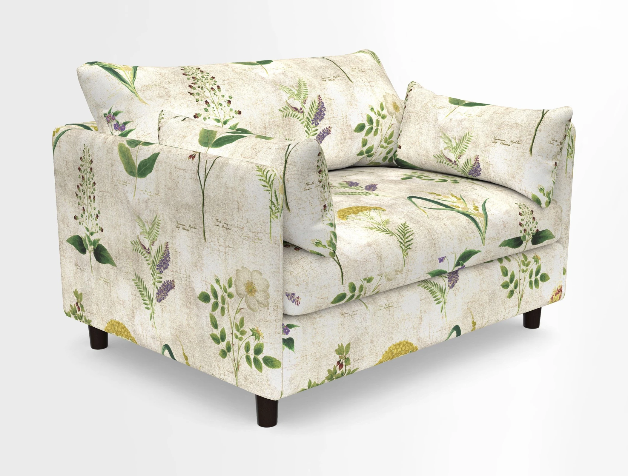 Madehurst Snuggler in Two Tone Plain Biscuit. Loose cover option available