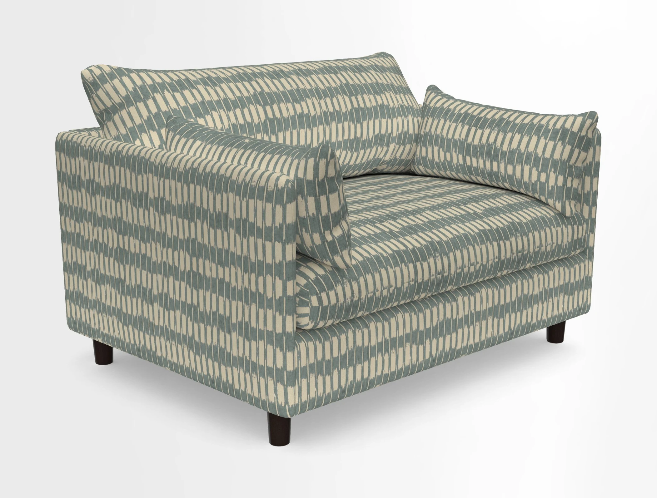 Madehurst Snuggler in Two Tone Plain Biscuit. Loose cover option available