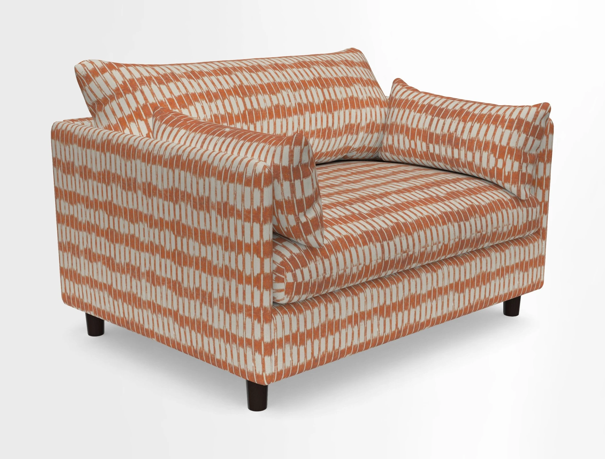 Madehurst Snuggler in Two Tone Plain Biscuit. Loose cover option available
