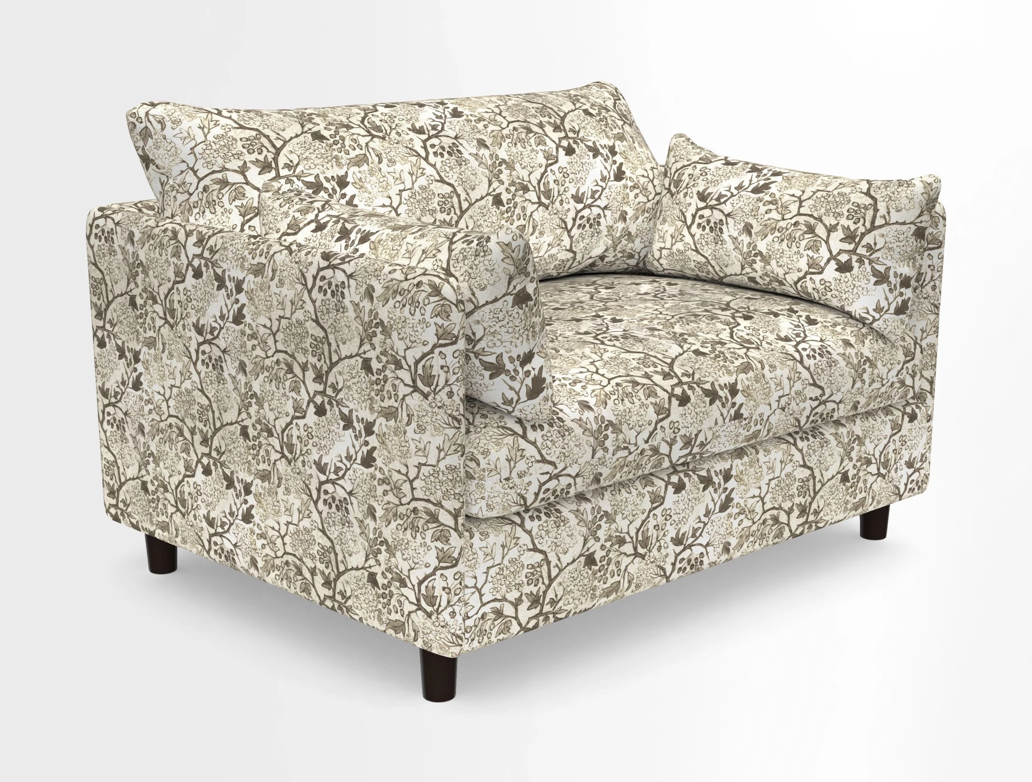 Madehurst Snuggler in Two Tone Plain Biscuit. Loose cover option available