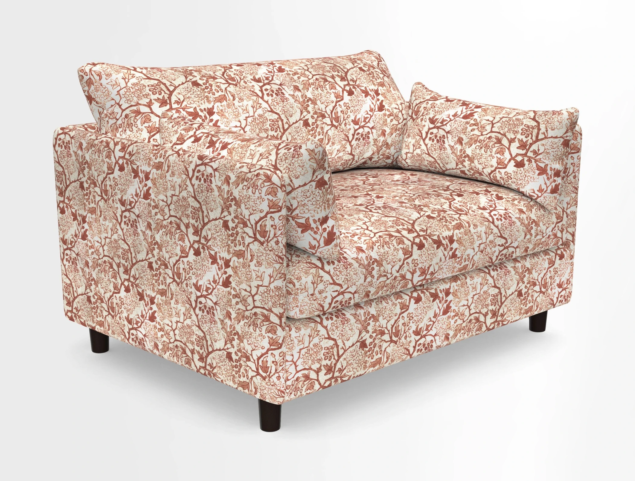 Madehurst Snuggler in Two Tone Plain Biscuit. Loose cover option available