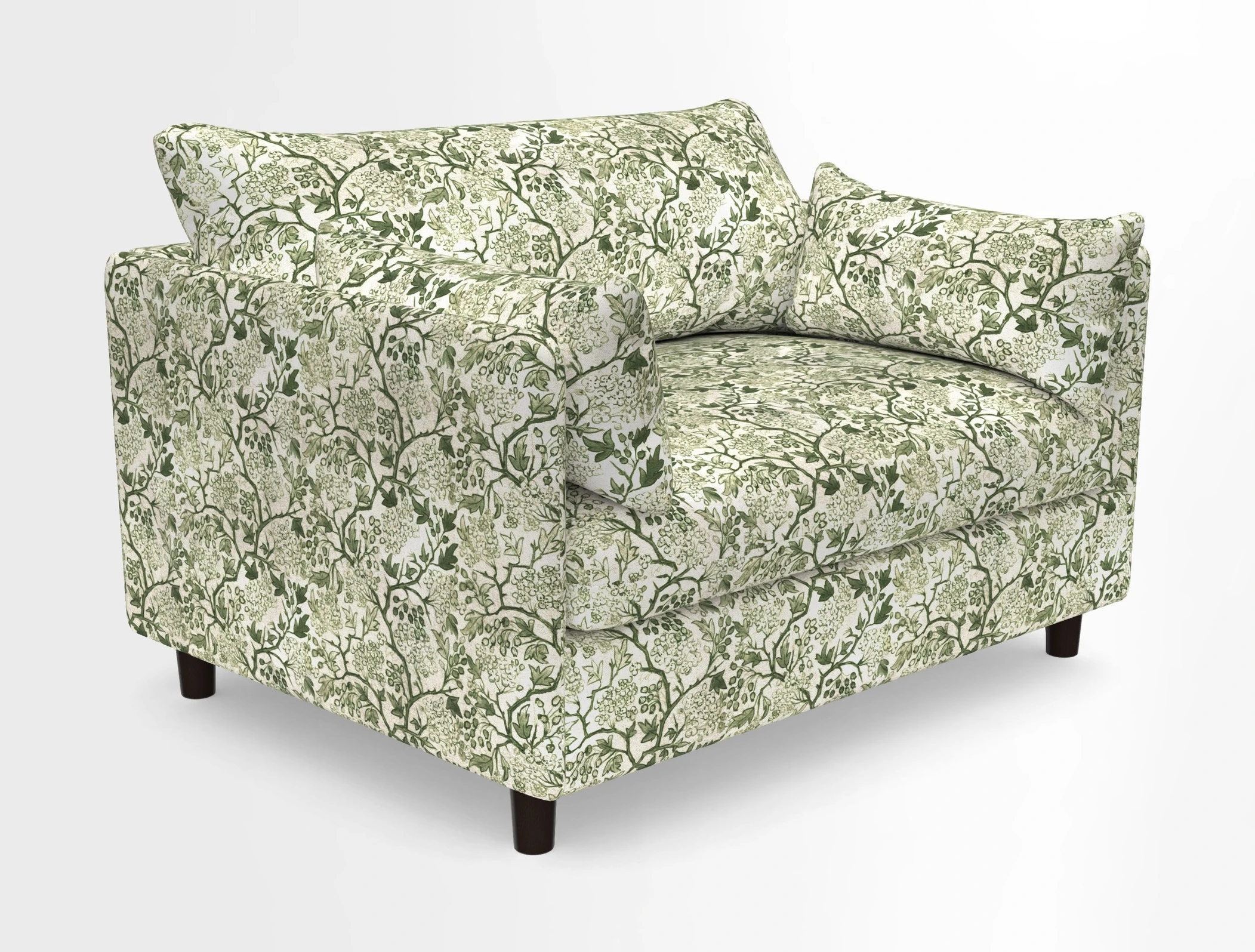 Madehurst Snuggler in Two Tone Plain Biscuit. Loose cover option available