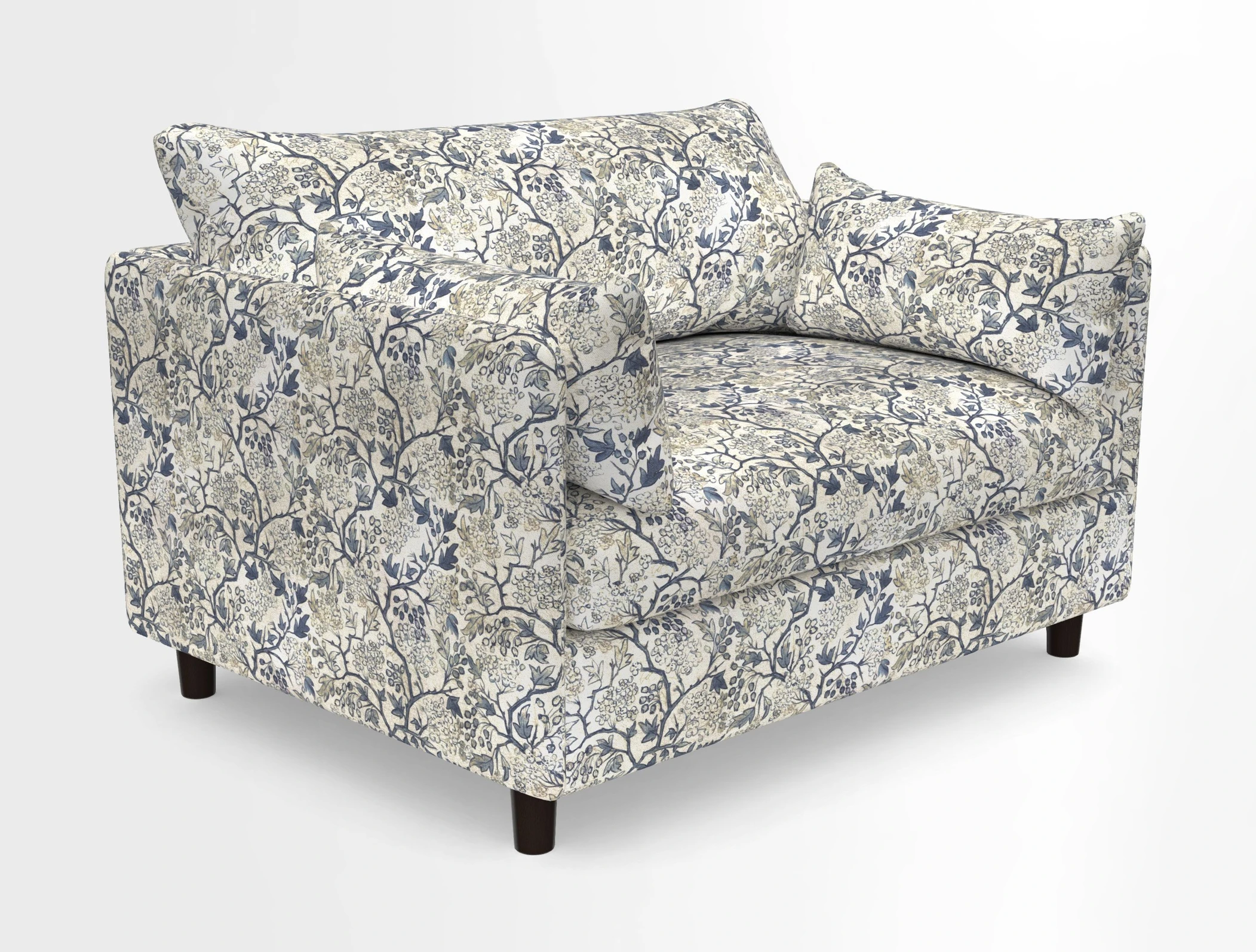 Madehurst Snuggler in Two Tone Plain Biscuit. Loose cover option available