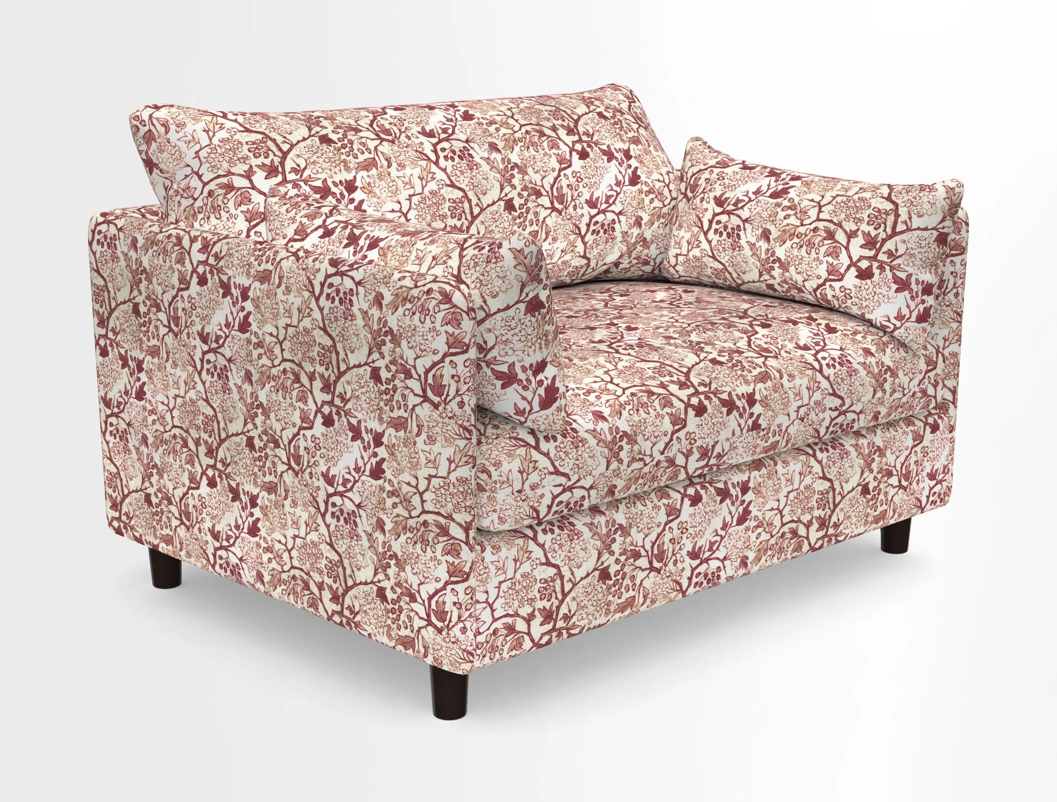 Madehurst Snuggler in Two Tone Plain Biscuit. Loose cover option available