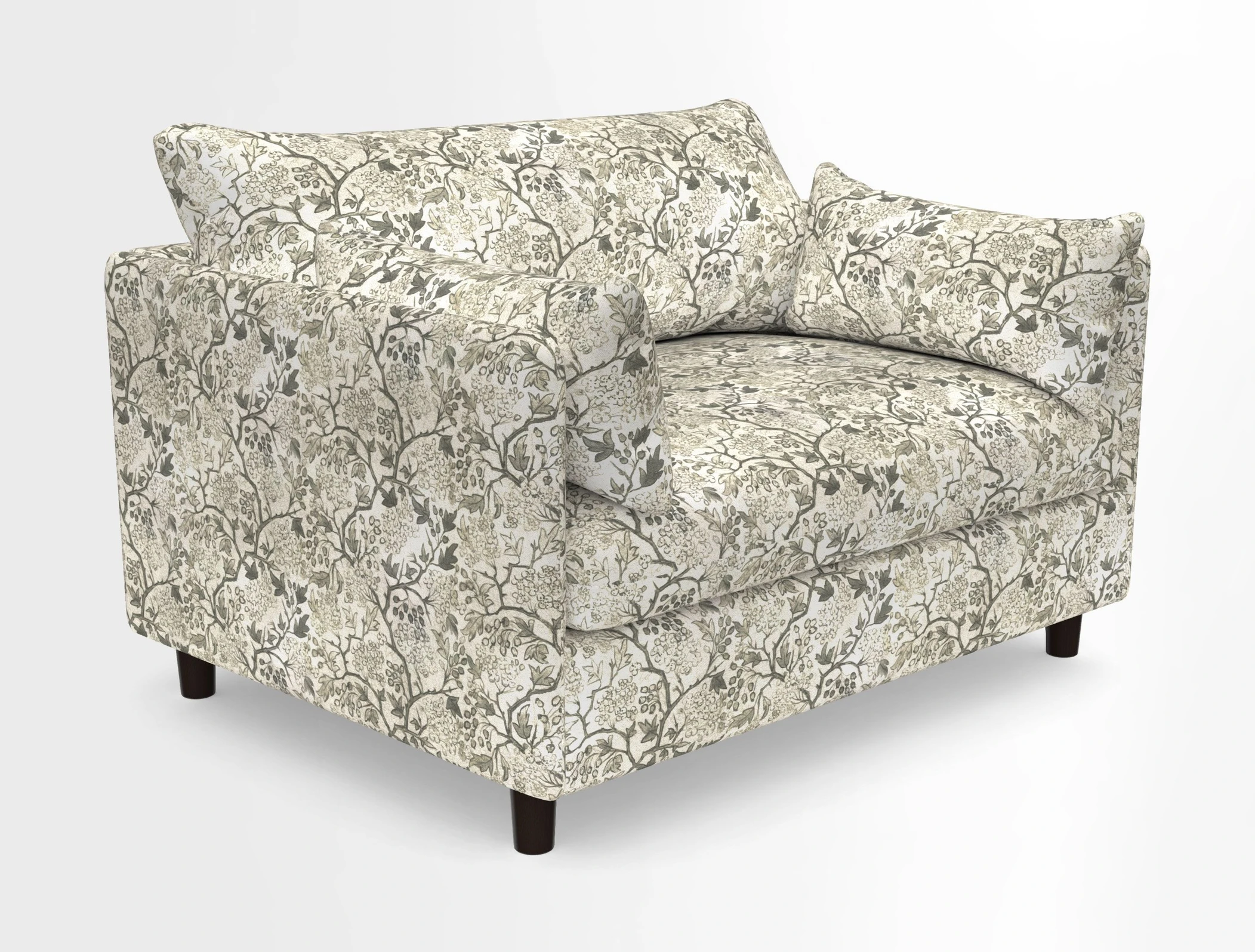 Madehurst Snuggler in Two Tone Plain Biscuit. Loose cover option available
