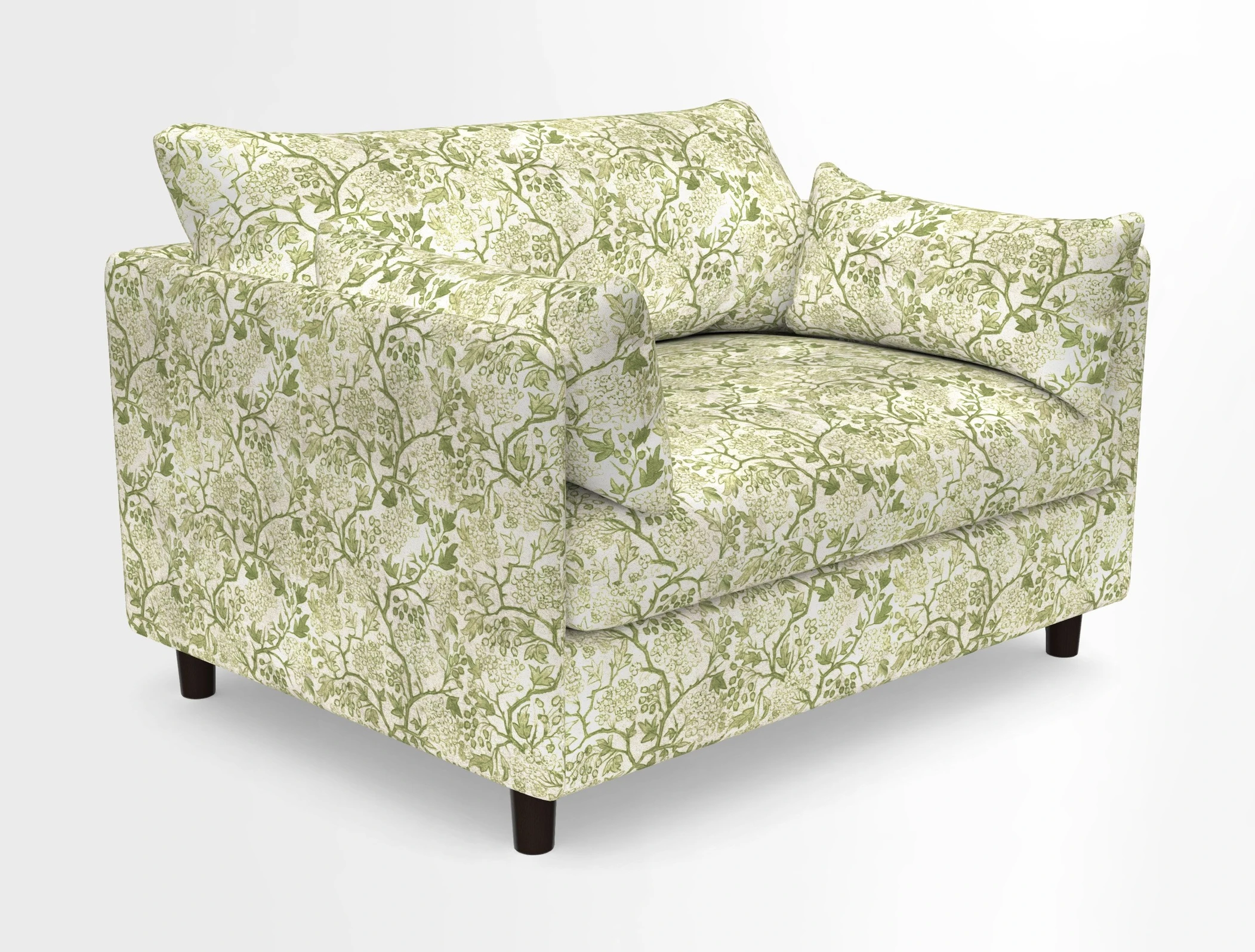 Madehurst Snuggler in Two Tone Plain Biscuit. Loose cover option available