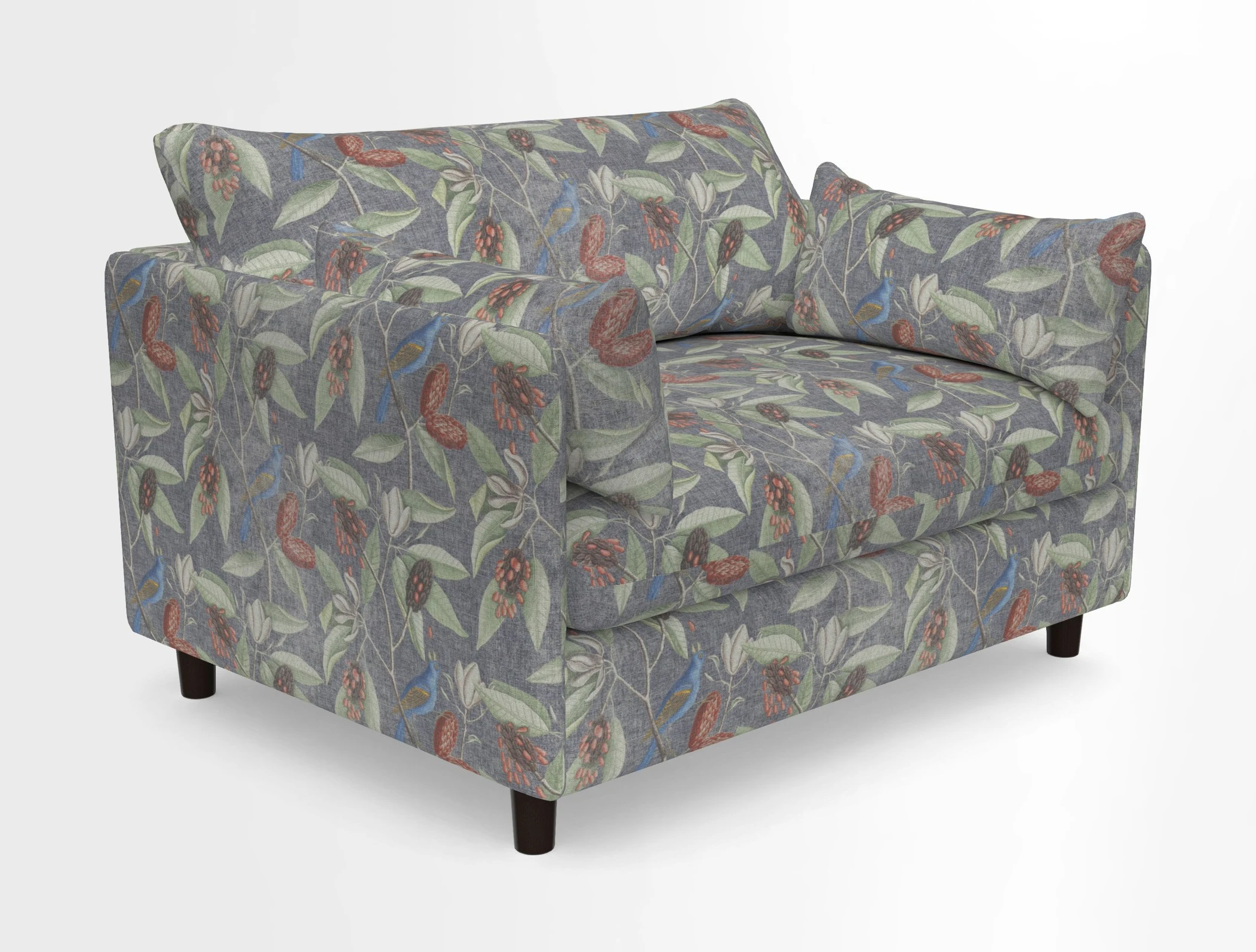 Madehurst Snuggler in Two Tone Plain Biscuit. Loose cover option available