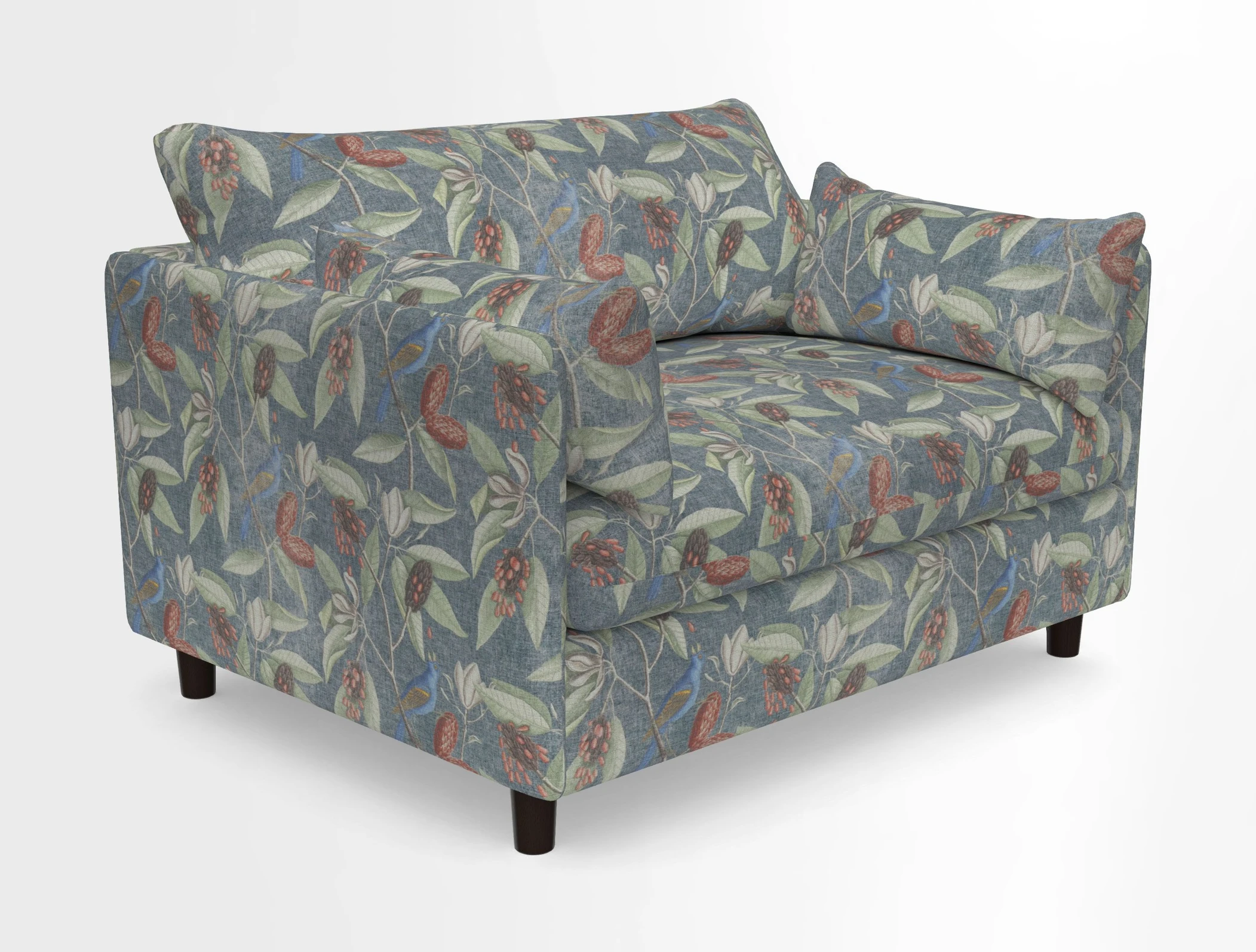 Madehurst Snuggler in Two Tone Plain Biscuit. Loose cover option available