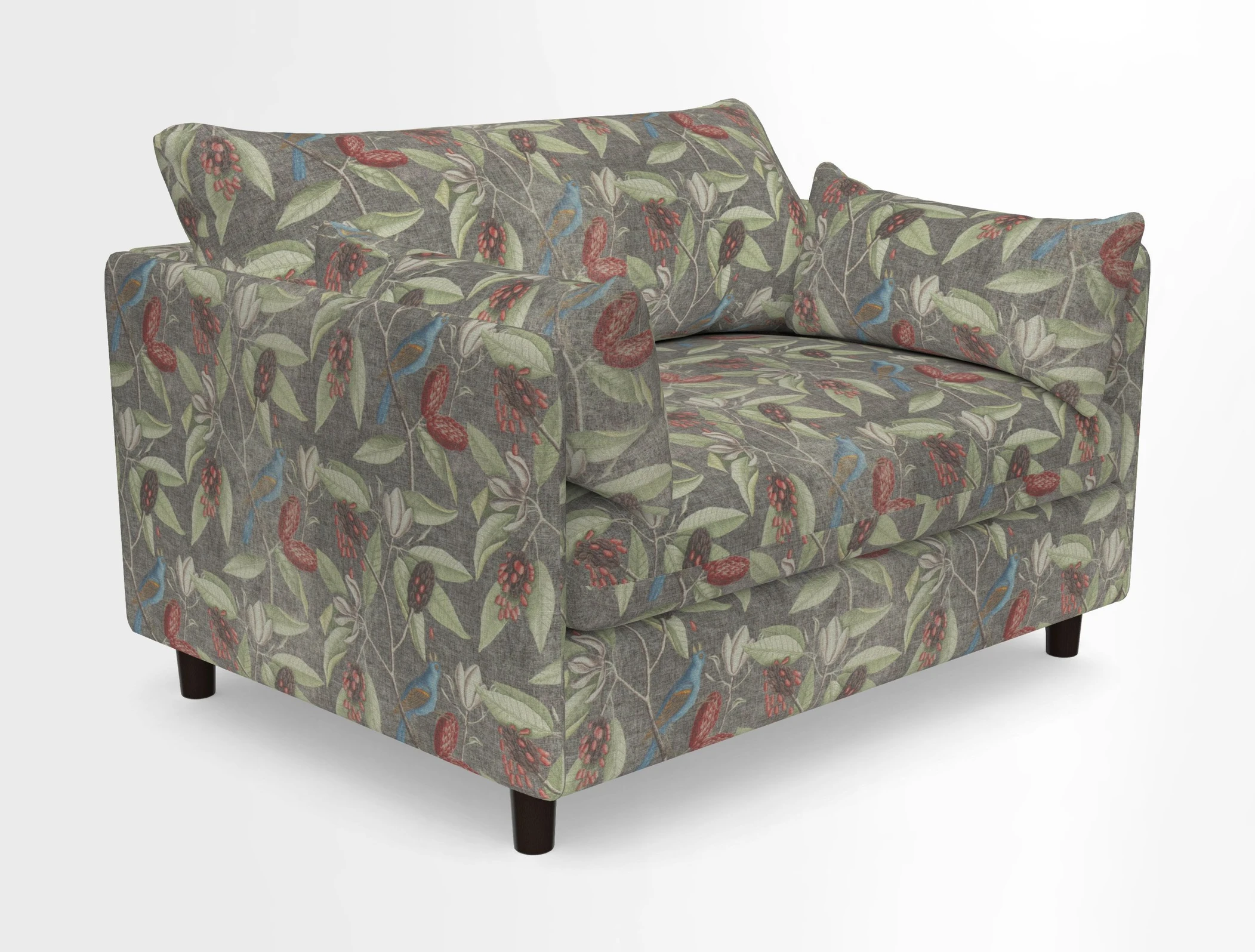 Madehurst Snuggler in Two Tone Plain Biscuit. Loose cover option available