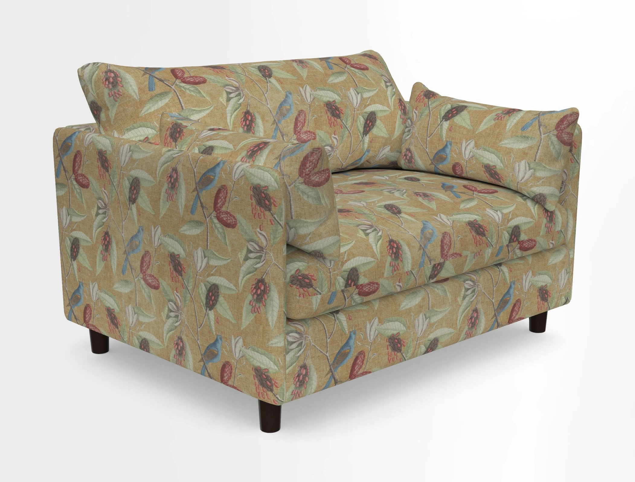 Madehurst Snuggler in Two Tone Plain Biscuit. Loose cover option available