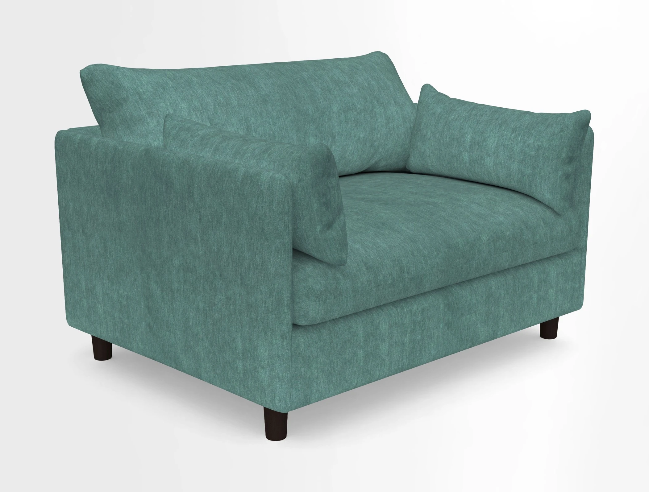 Madehurst Snuggler in Two Tone Plain Biscuit. Loose cover option available