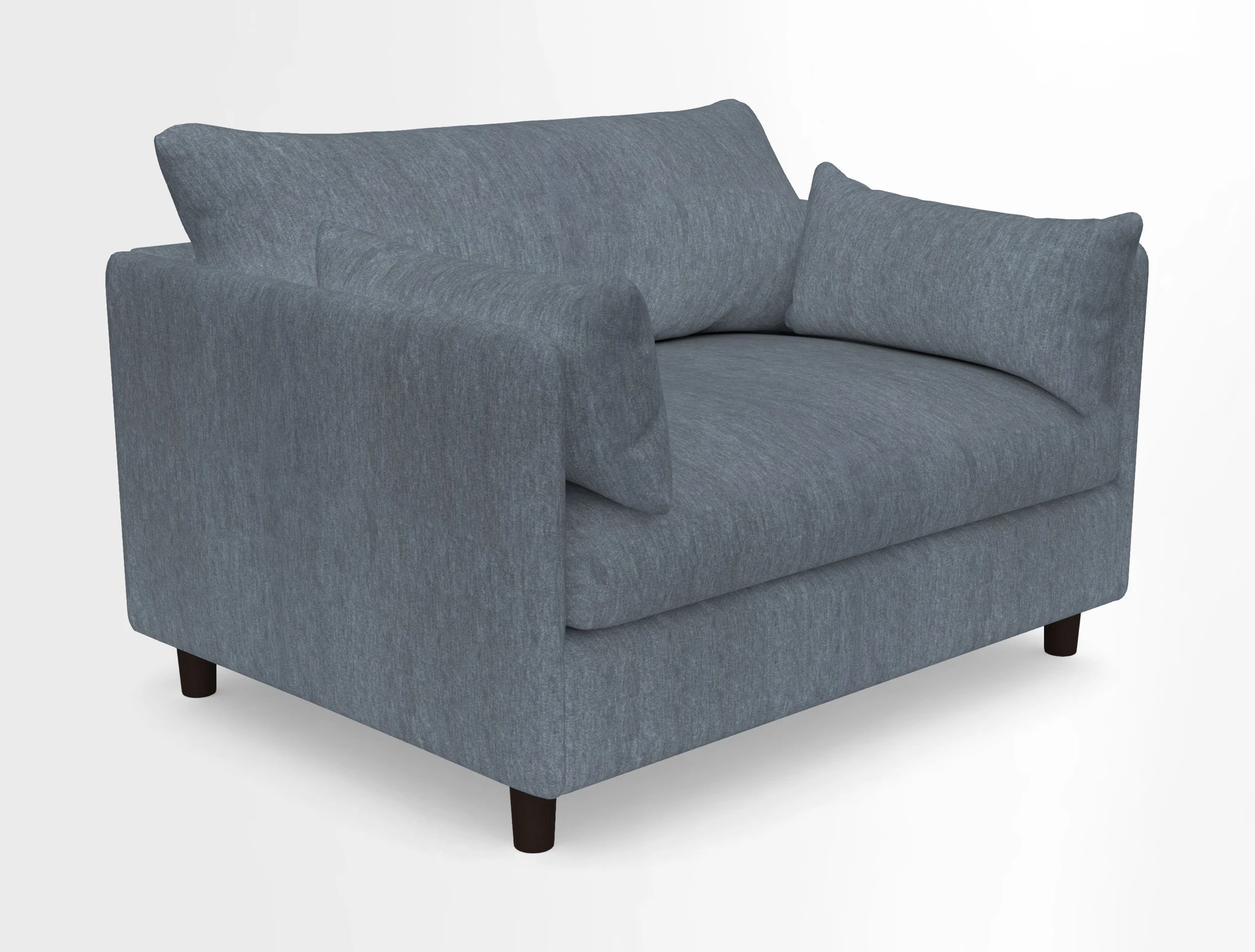 Madehurst Snuggler in Two Tone Plain Biscuit. Loose cover option available