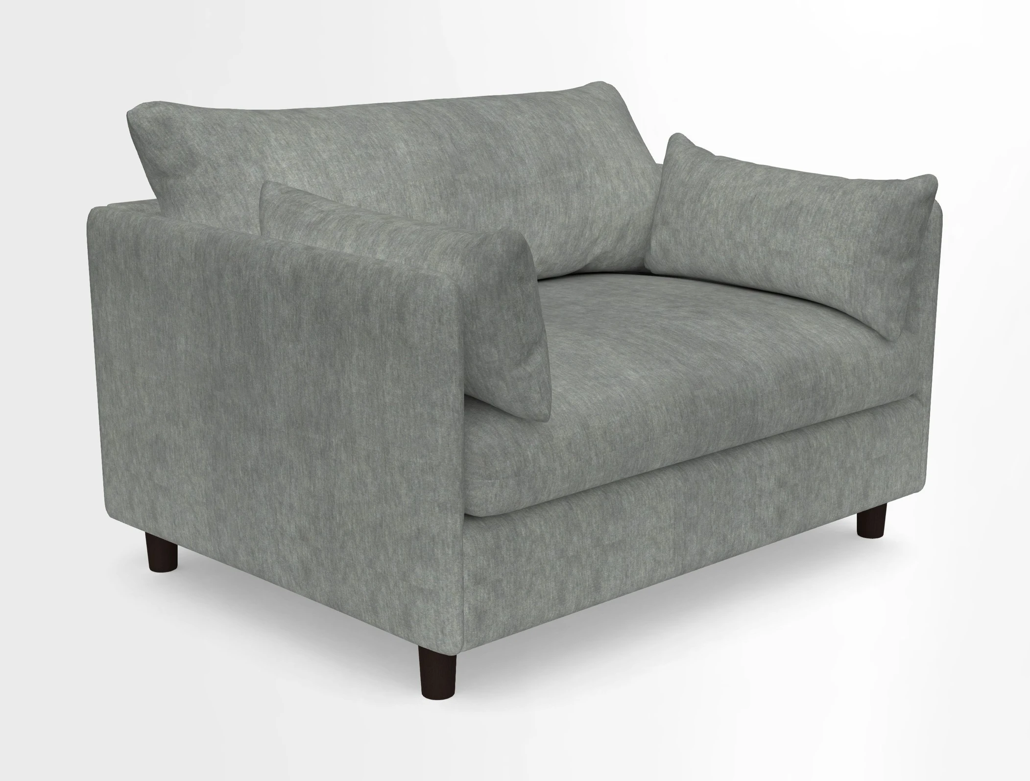 Madehurst Snuggler in Two Tone Plain Biscuit. Loose cover option available