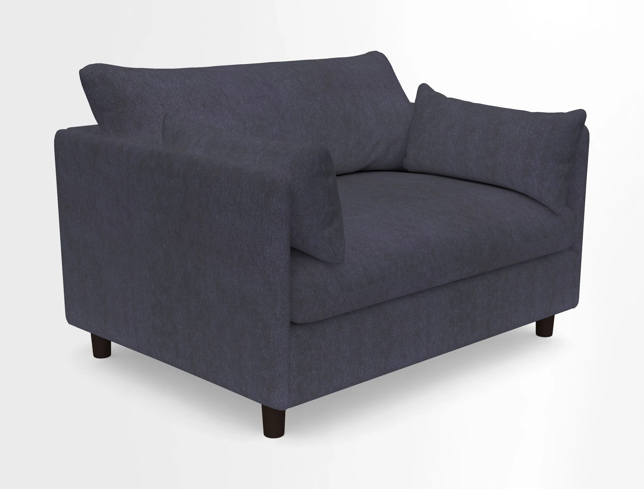 Madehurst Snuggler in Two Tone Plain Biscuit. Loose cover option available
