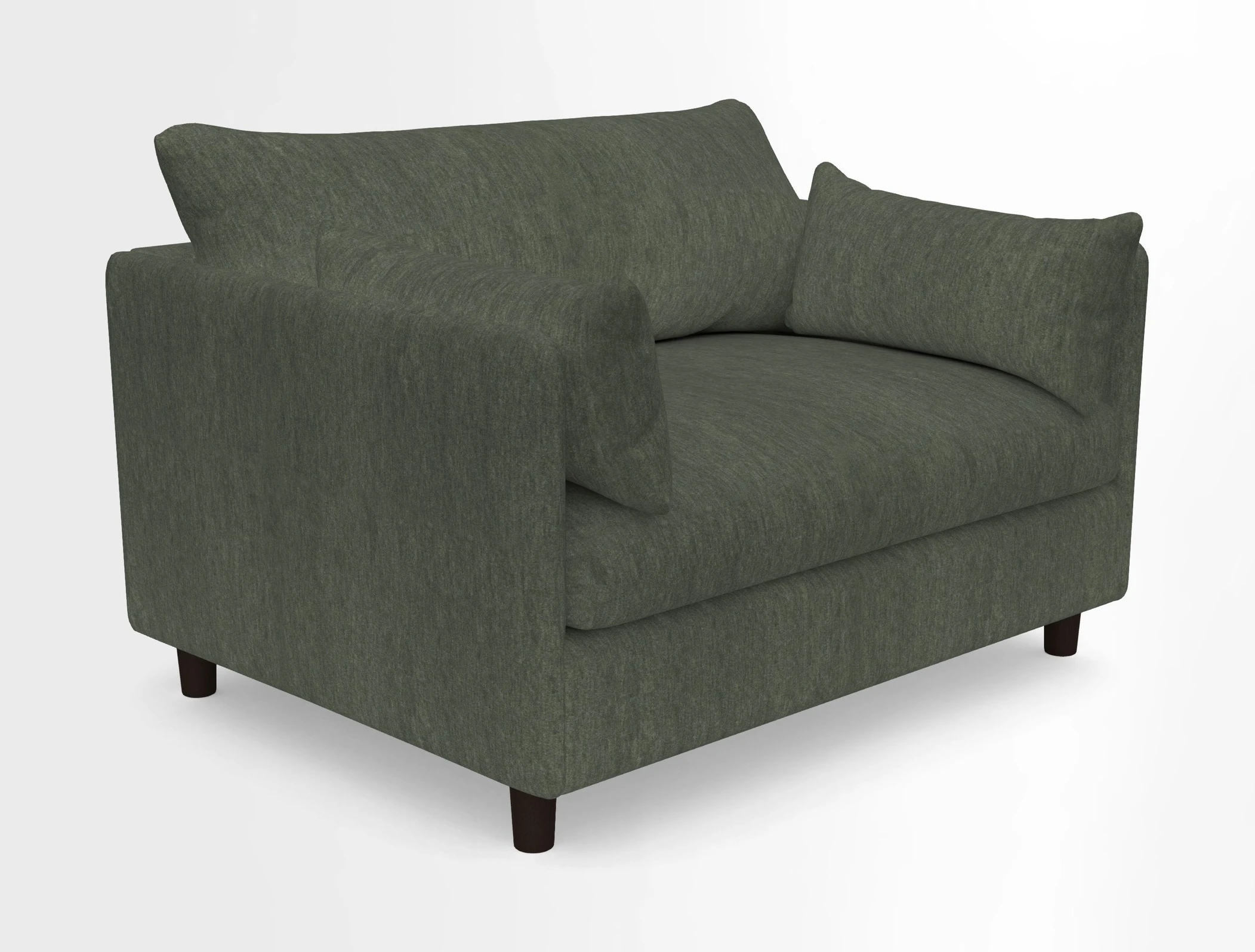 Madehurst Snuggler in Two Tone Plain Biscuit. Loose cover option available