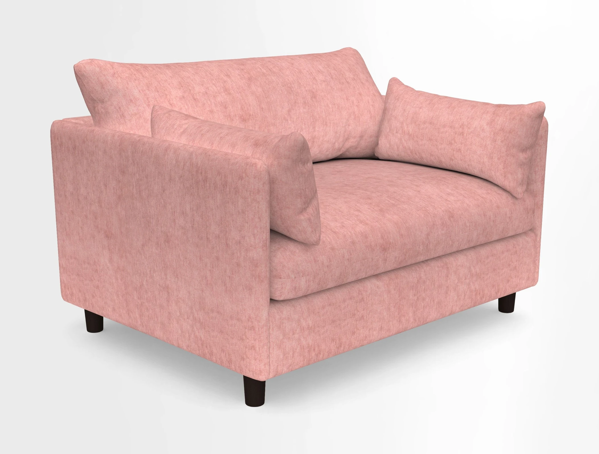 Madehurst Snuggler in Two Tone Plain Biscuit. Loose cover option available