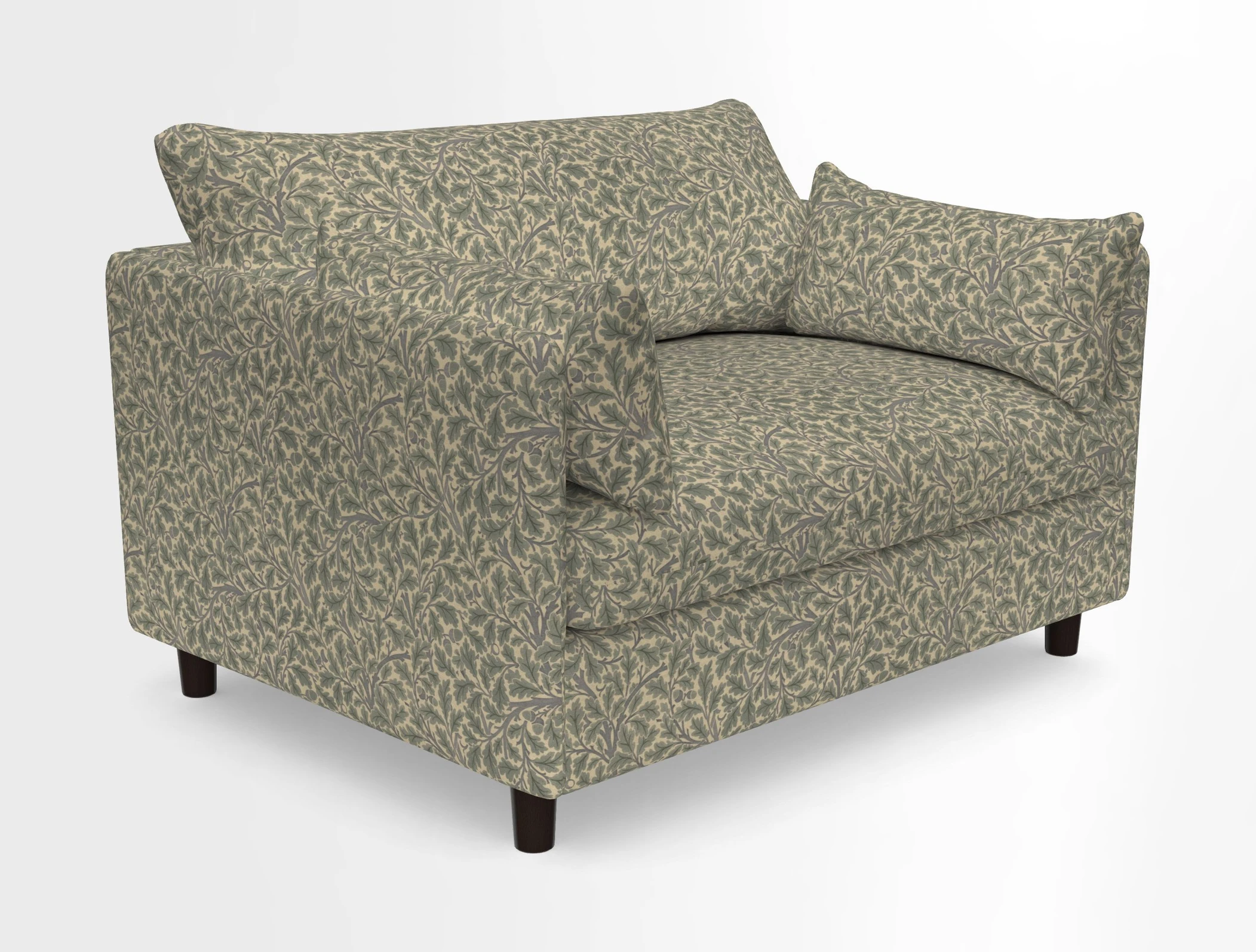 Madehurst Snuggler in Two Tone Plain Biscuit. Loose cover option available