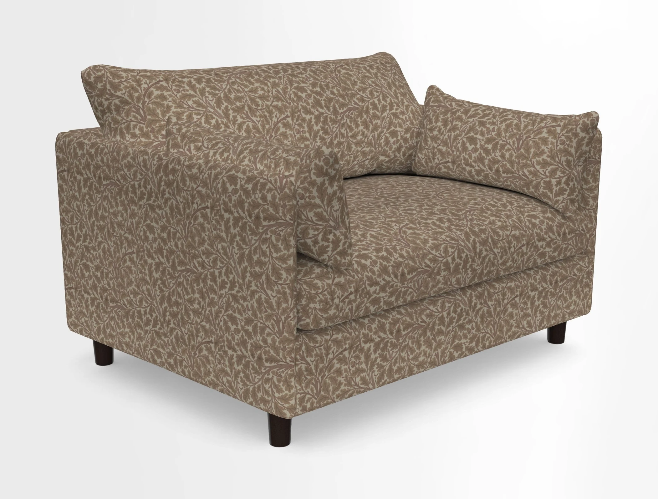 Madehurst Snuggler in Two Tone Plain Biscuit. Loose cover option available