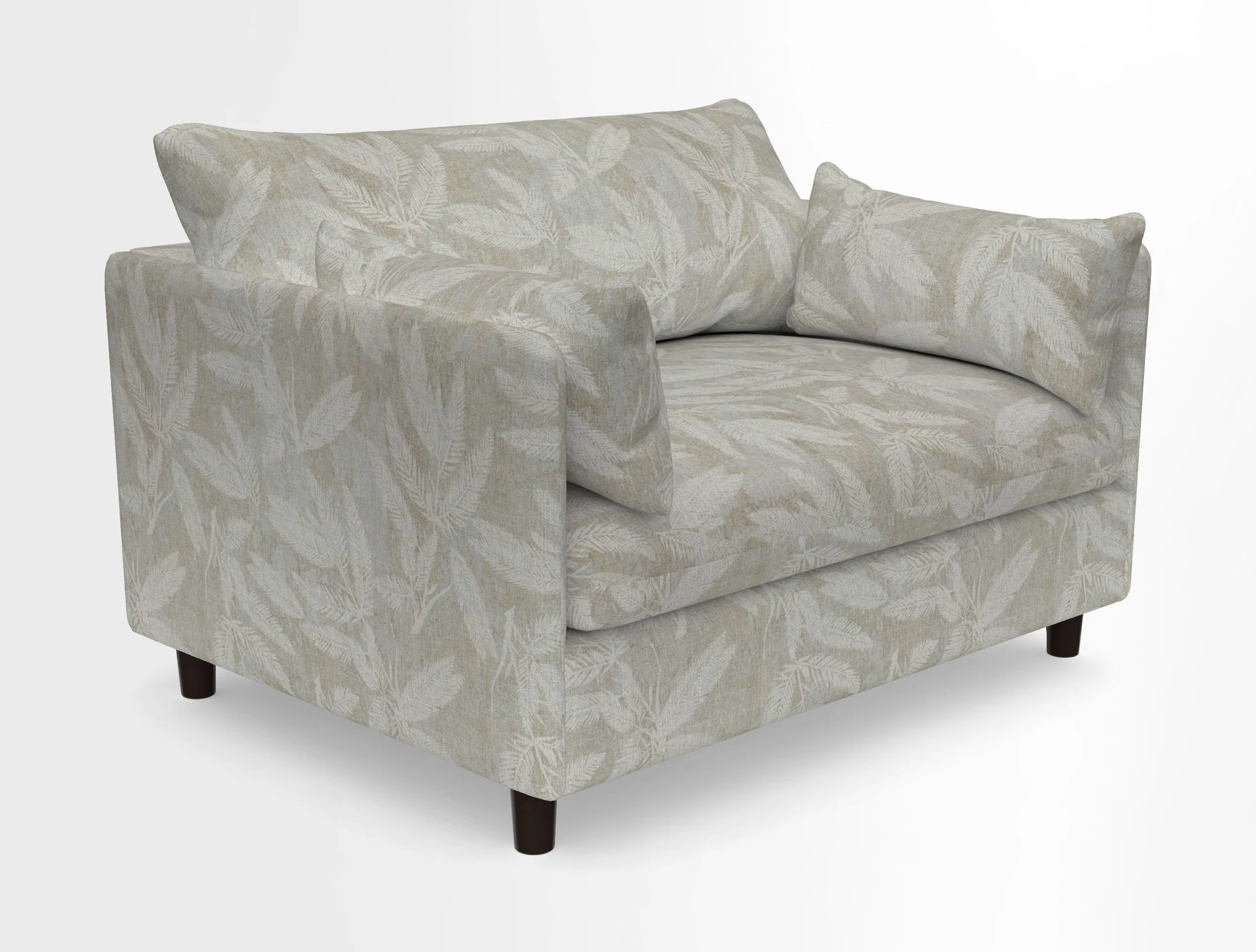 Madehurst Snuggler in Two Tone Plain Biscuit. Loose cover option available