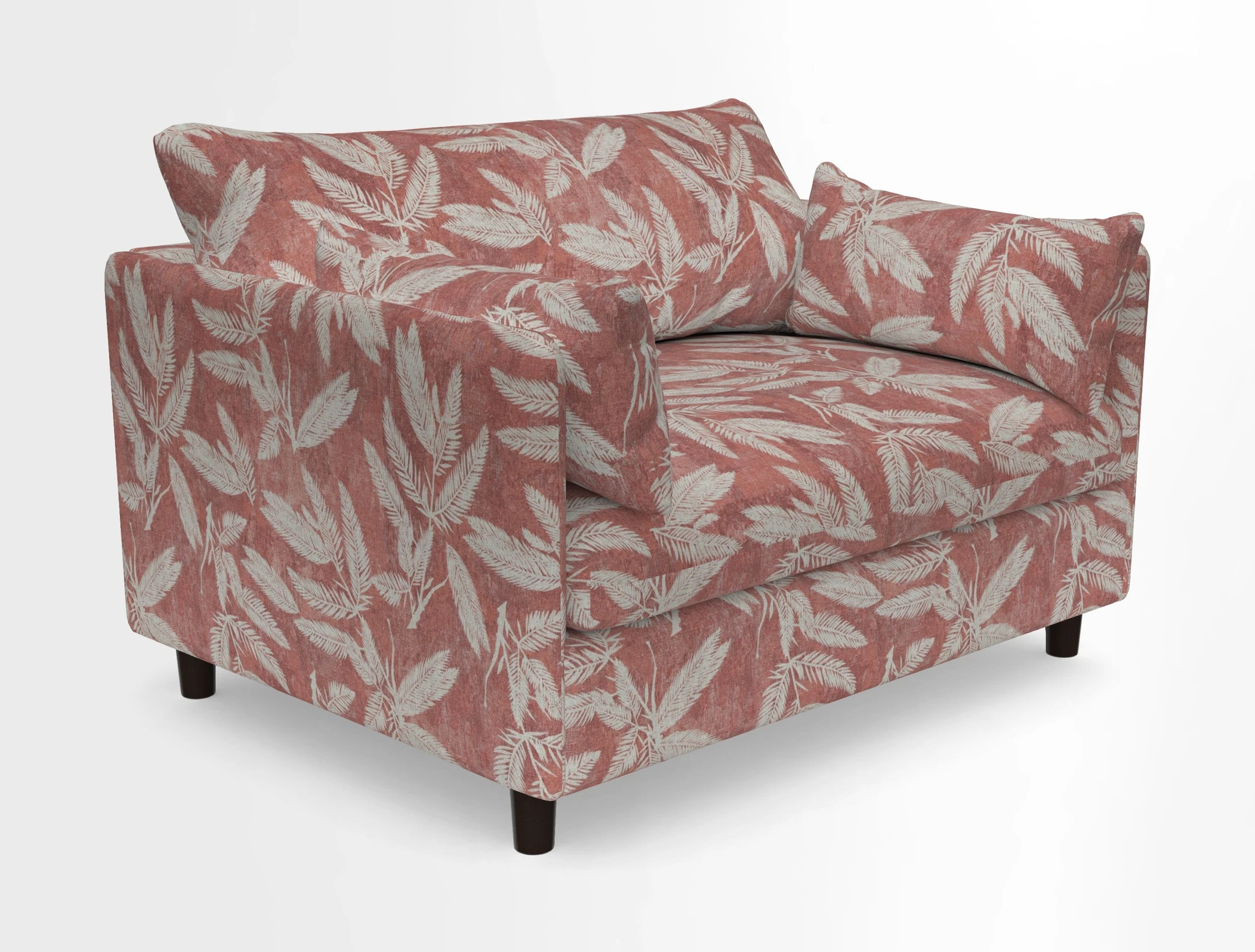 Madehurst Snuggler in Two Tone Plain Biscuit. Loose cover option available