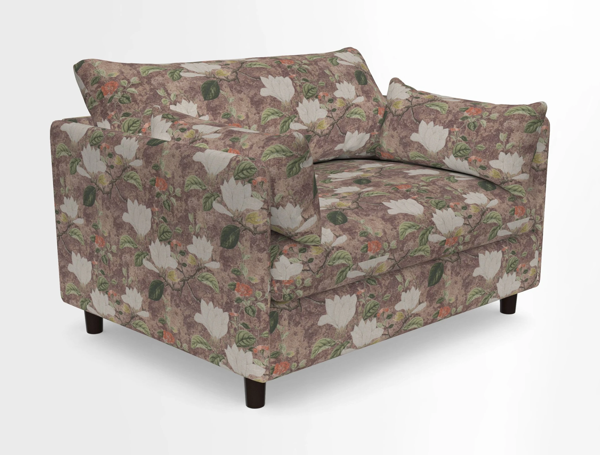 Madehurst Snuggler in Two Tone Plain Biscuit. Loose cover option available