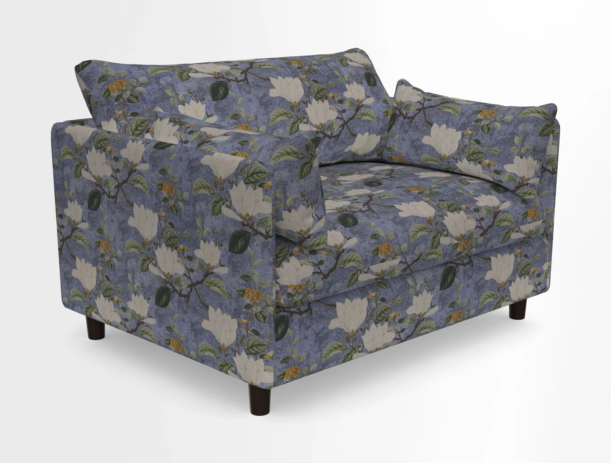Madehurst Snuggler in Two Tone Plain Biscuit. Loose cover option available