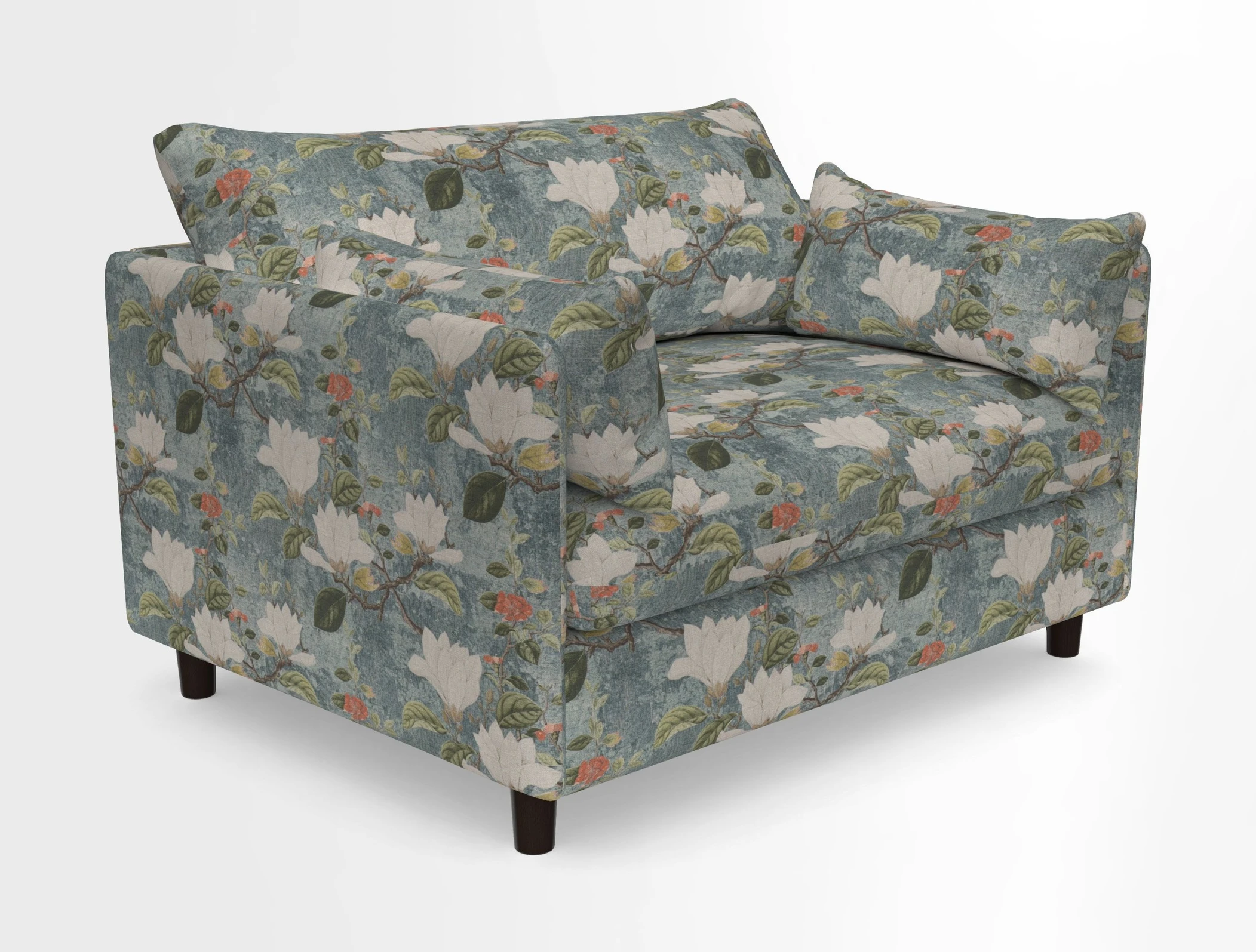 Madehurst Snuggler in Two Tone Plain Biscuit. Loose cover option available