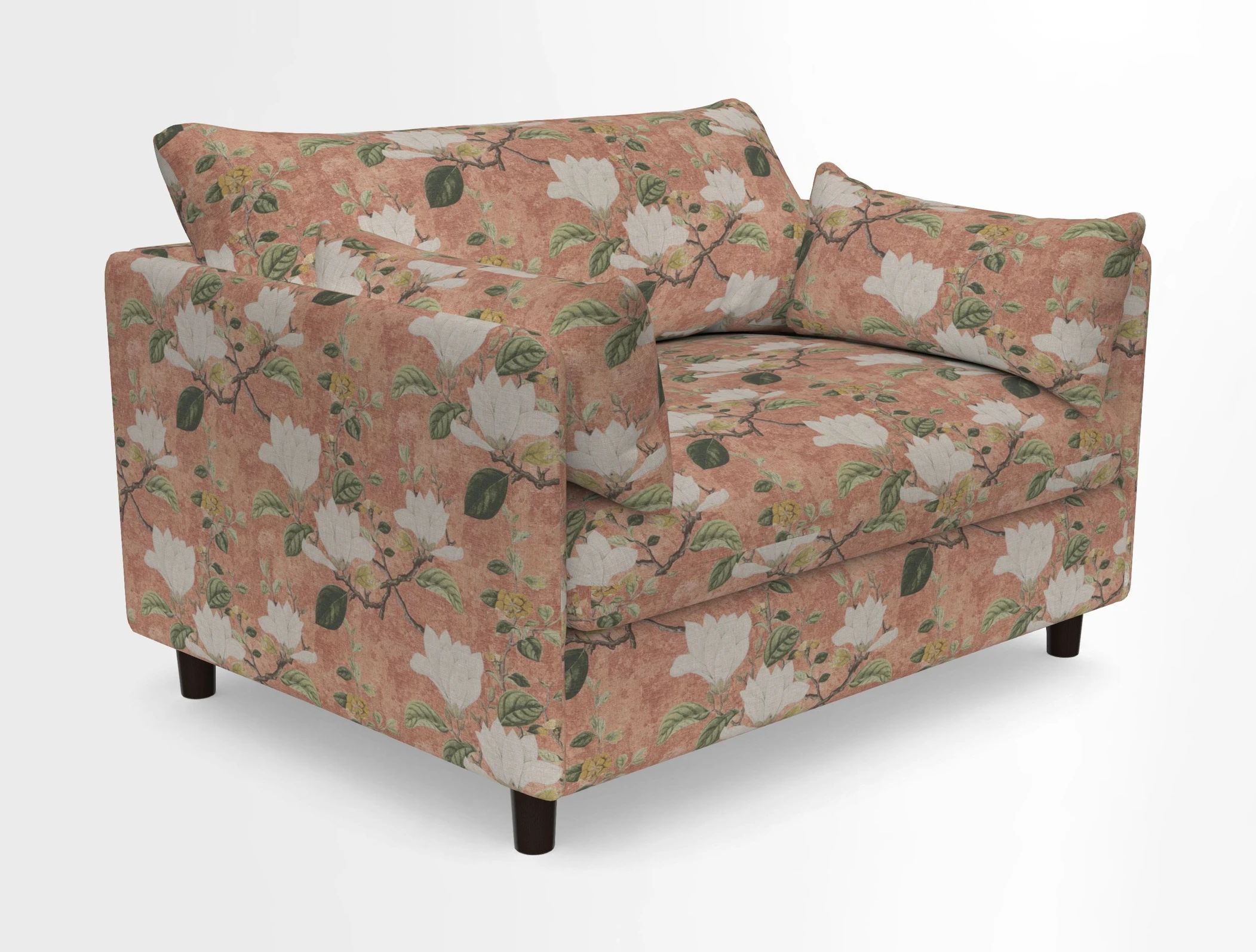 Madehurst Snuggler in Two Tone Plain Biscuit. Loose cover option available