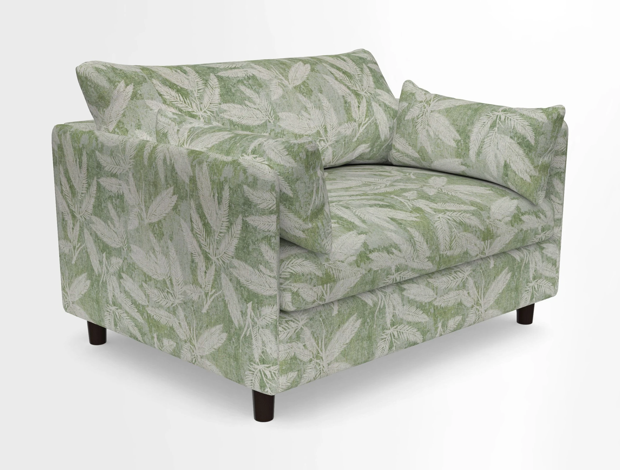 Madehurst Snuggler in Two Tone Plain Biscuit. Loose cover option available