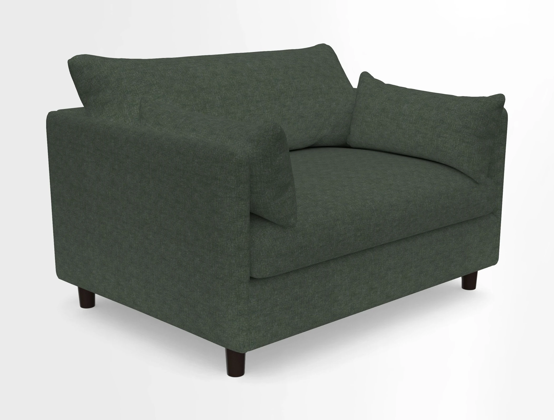Madehurst Snuggler in Two Tone Plain Biscuit. Loose cover option available