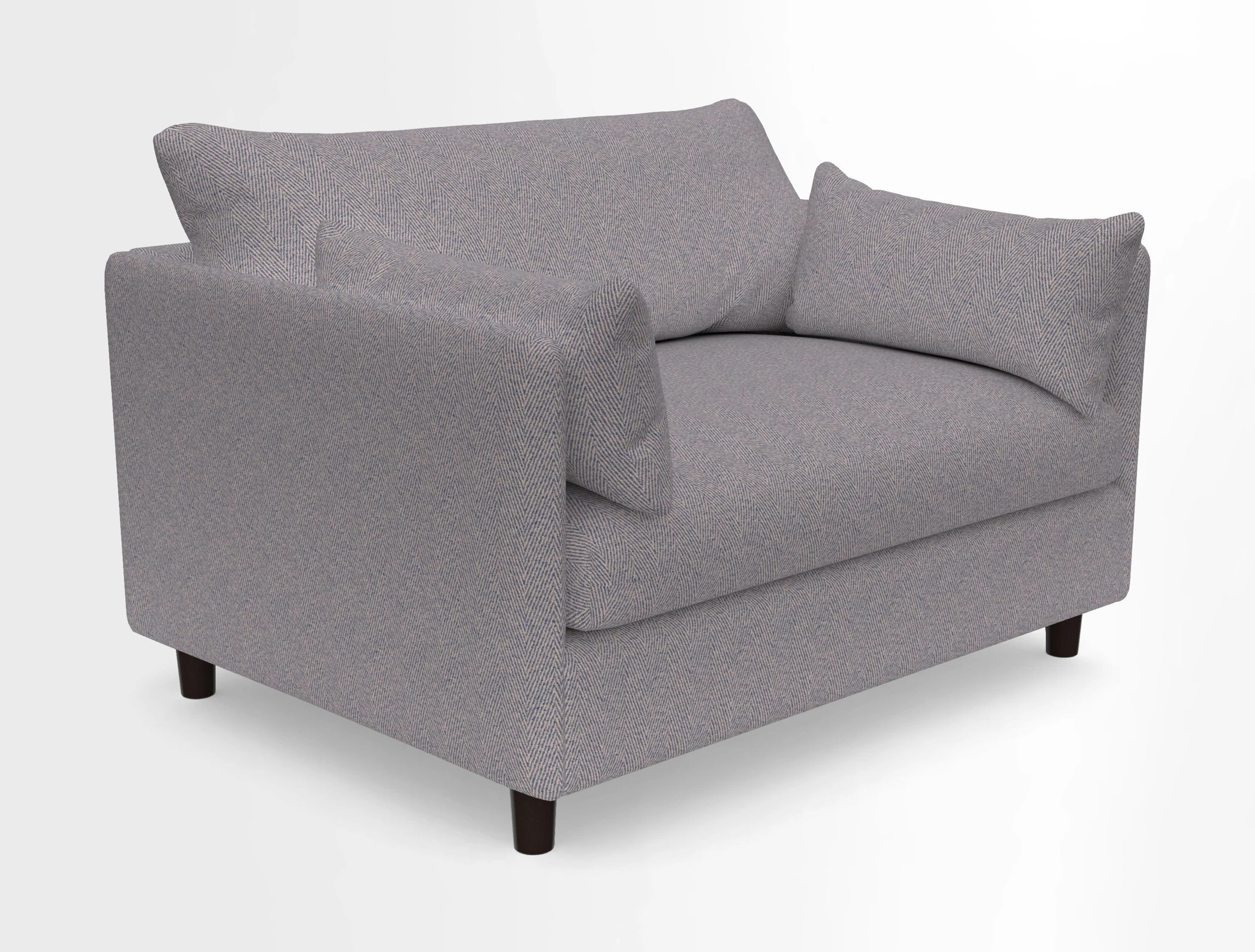 Madehurst Snuggler in Two Tone Plain Biscuit. Loose cover option available