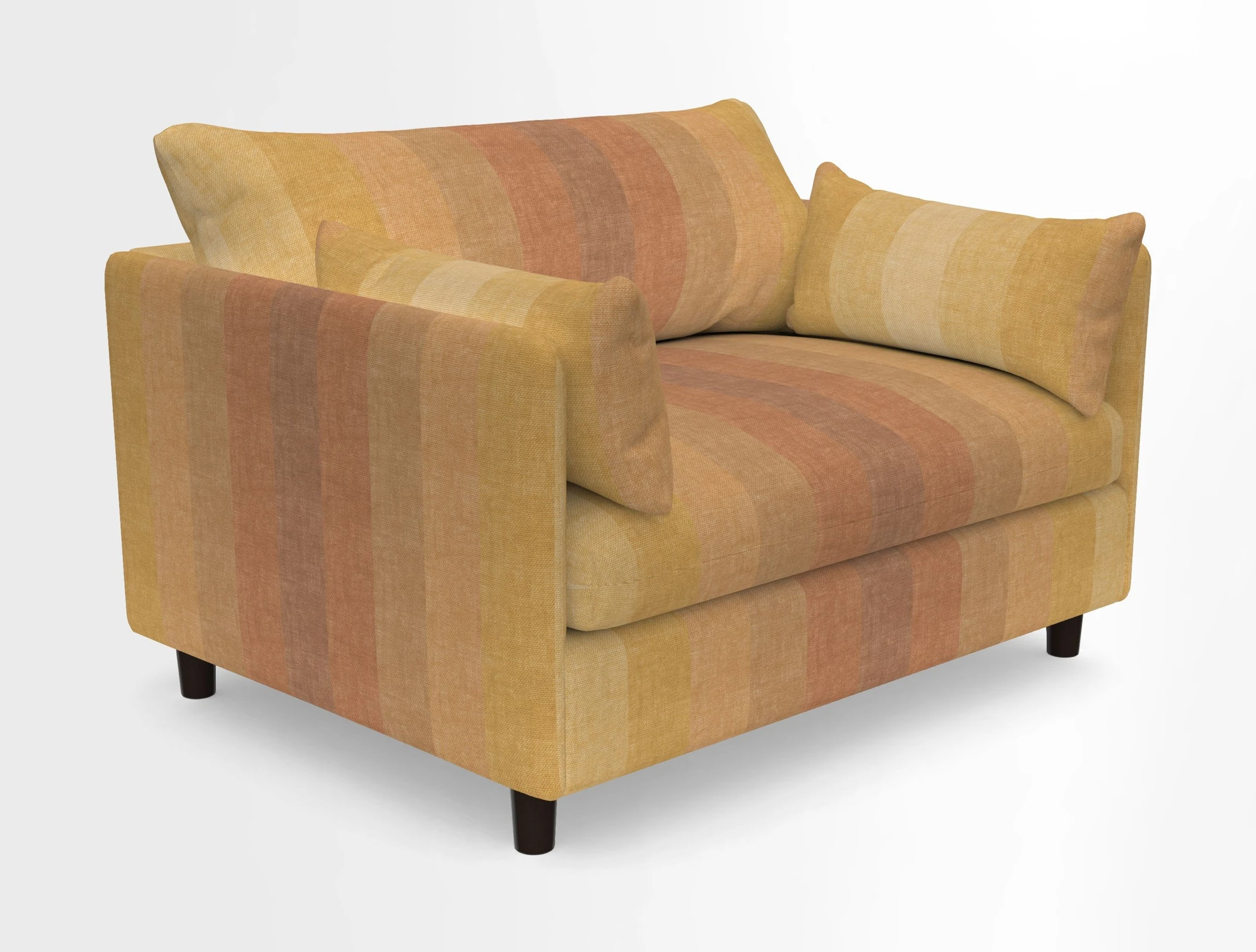 Madehurst Snuggler in Two Tone Plain Biscuit. Loose cover option available