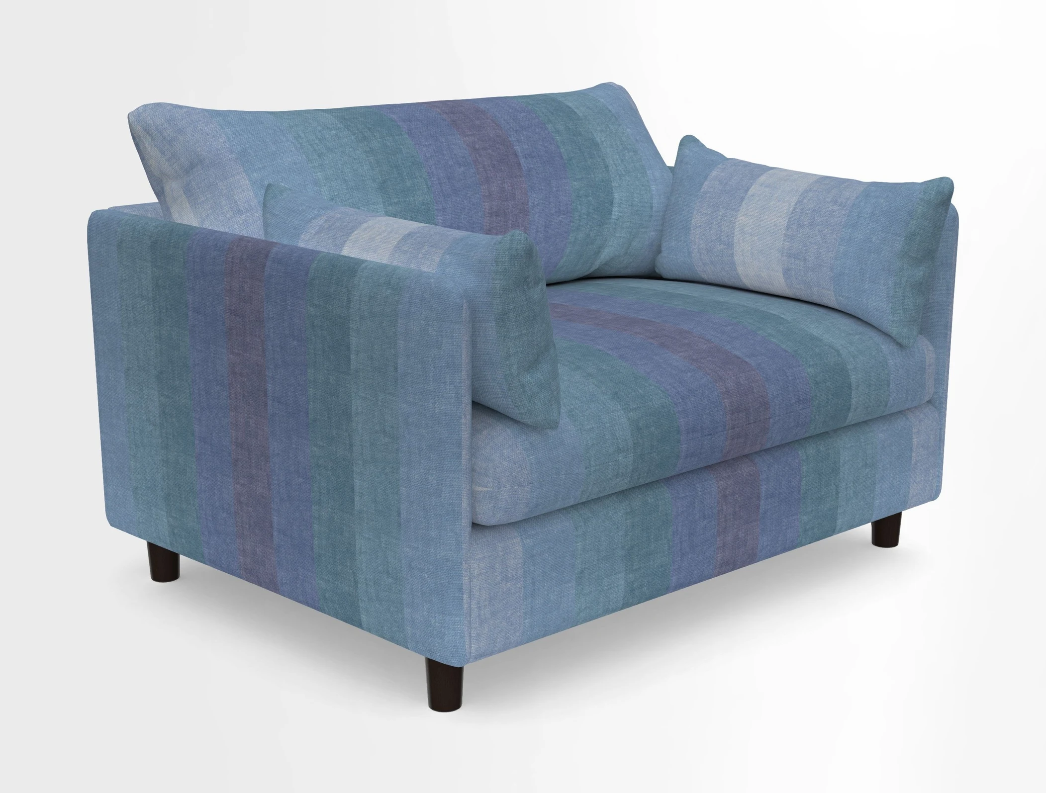 Madehurst Snuggler in Two Tone Plain Biscuit. Loose cover option available