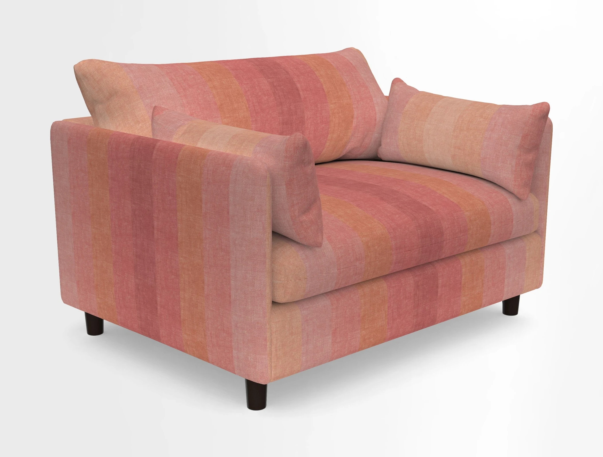 Madehurst Snuggler in Two Tone Plain Biscuit. Loose cover option available