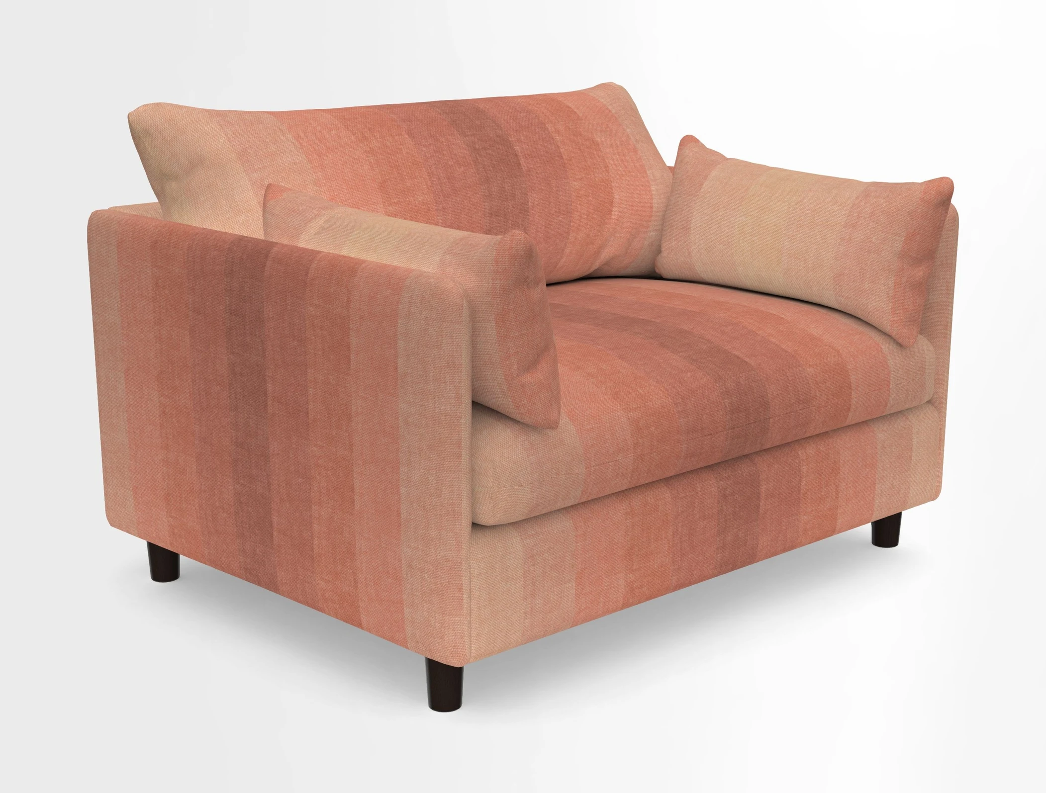 Madehurst Snuggler in Two Tone Plain Biscuit. Loose cover option available
