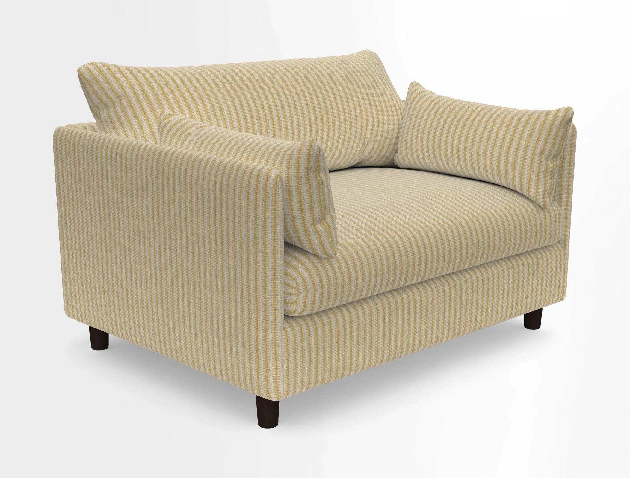 Madehurst Snuggler in Two Tone Plain Biscuit. Loose cover option available
