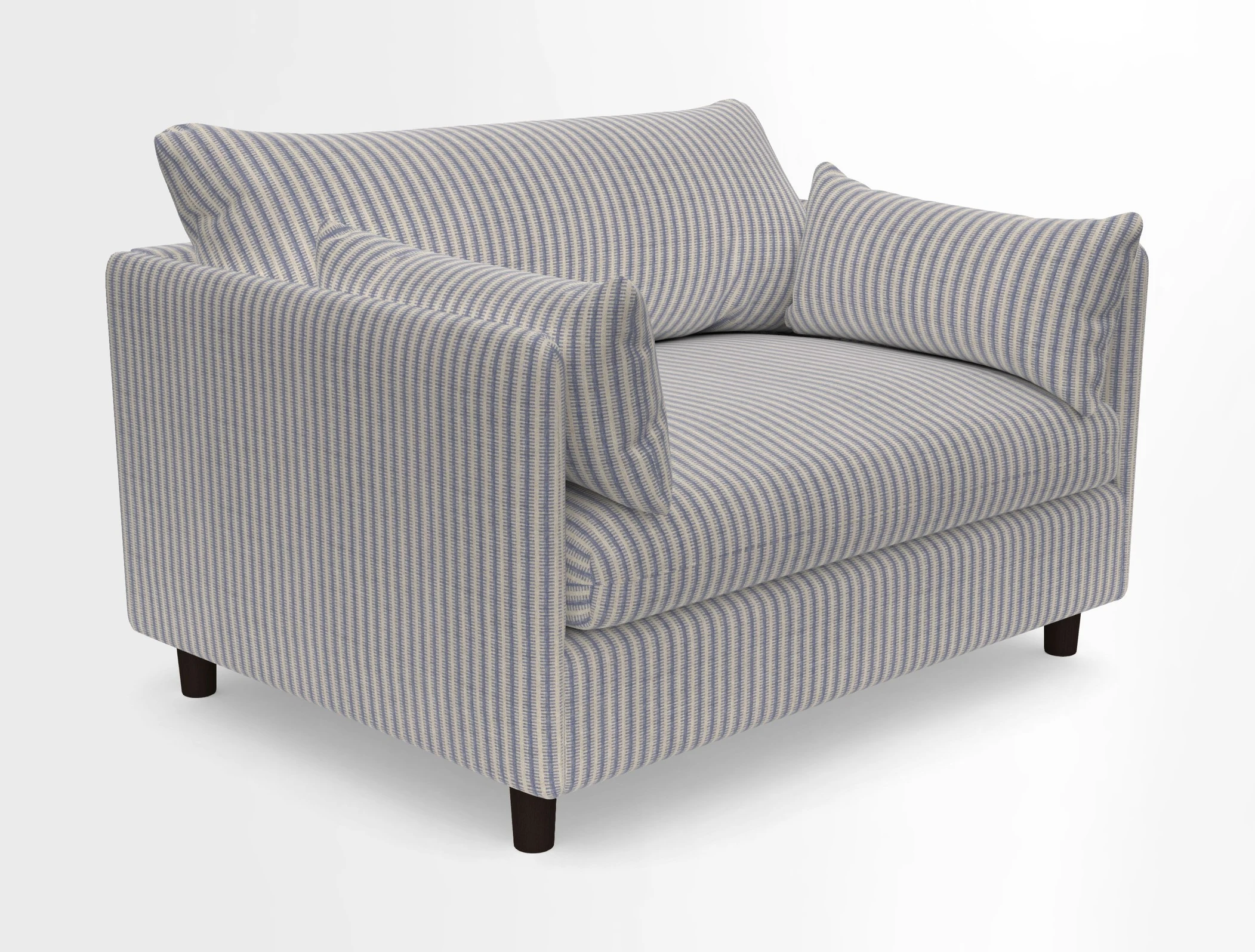 Madehurst Snuggler in Two Tone Plain Biscuit. Loose cover option available