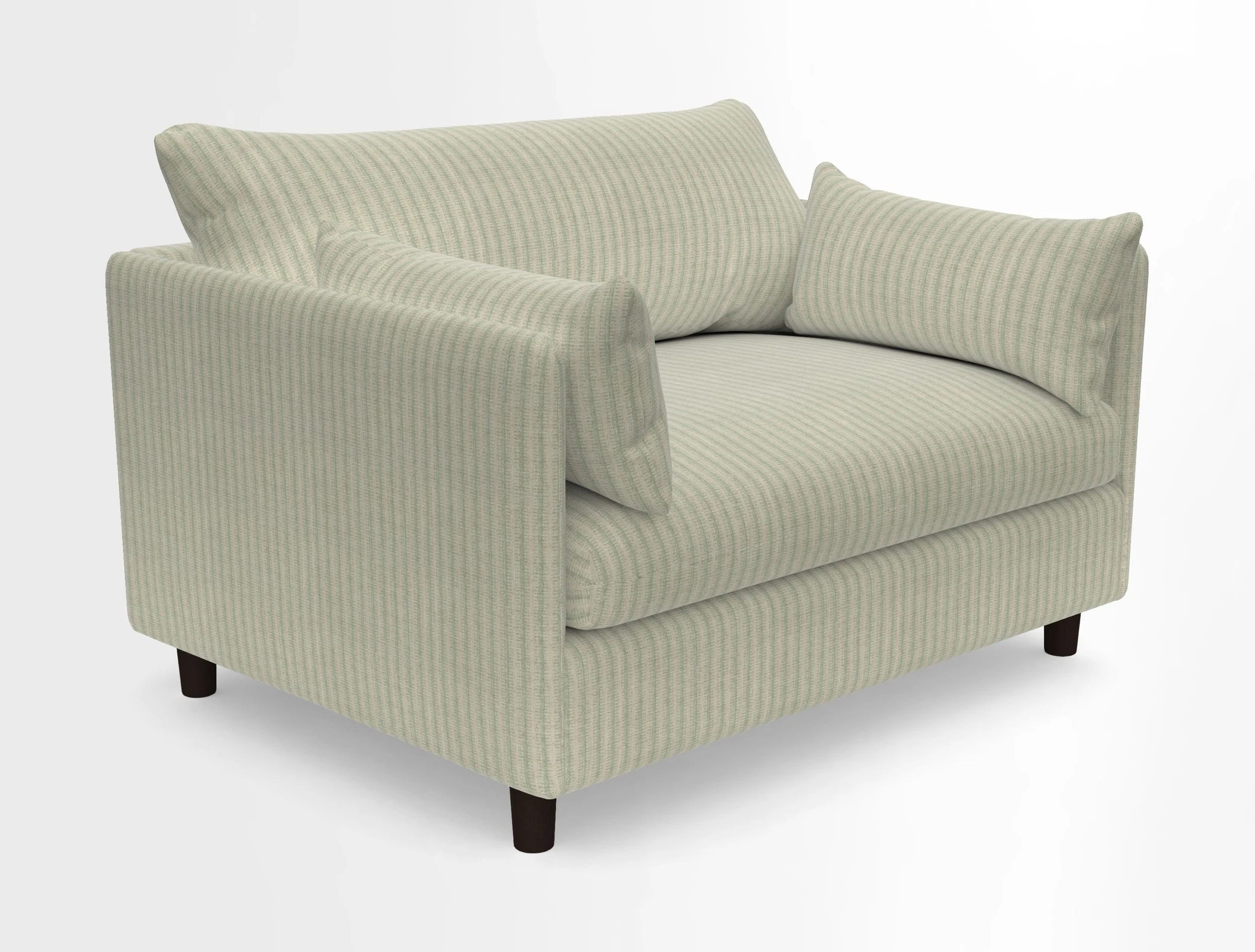 Madehurst Snuggler in Two Tone Plain Biscuit. Loose cover option available