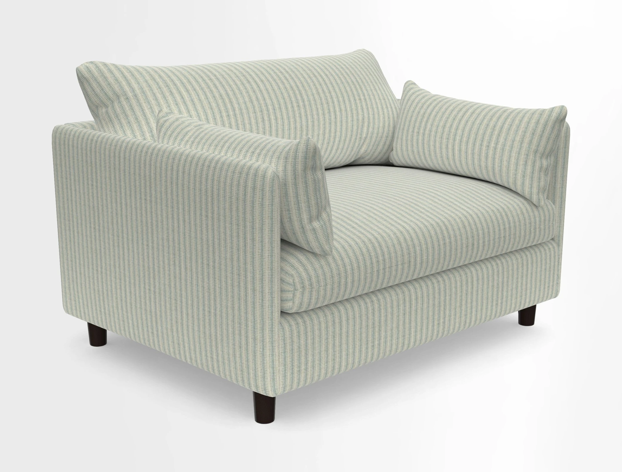 Madehurst Snuggler in Two Tone Plain Biscuit. Loose cover option available
