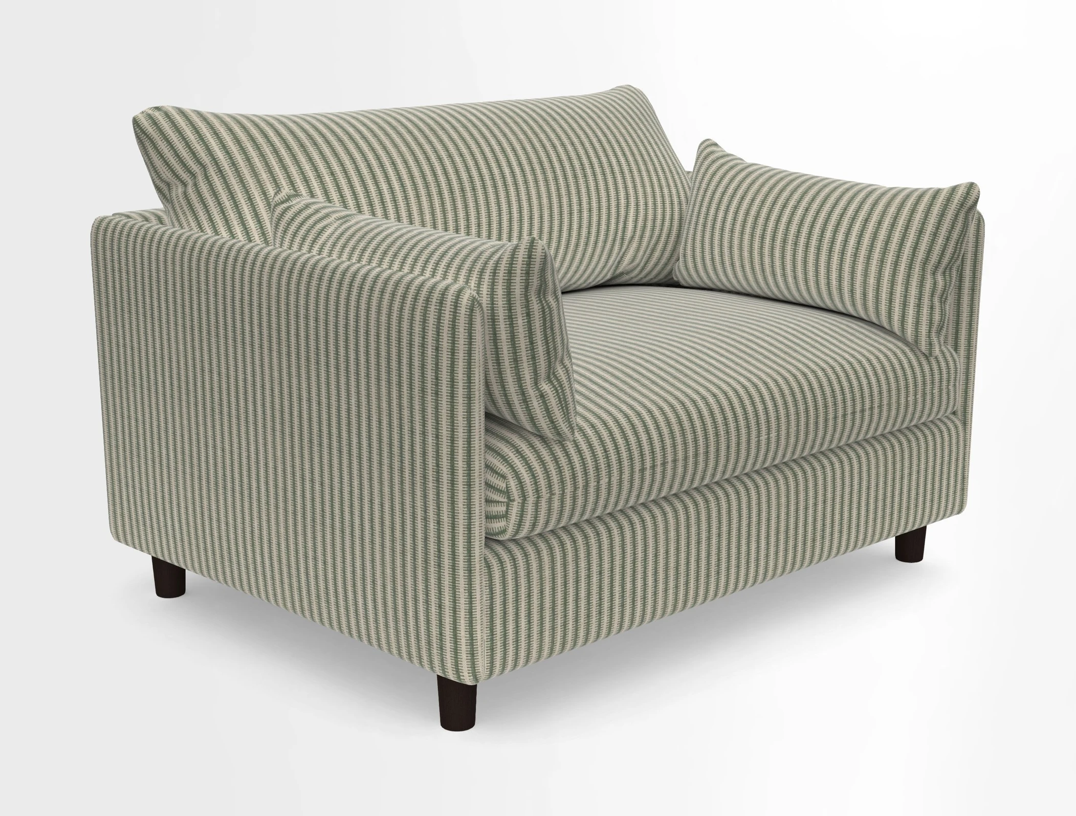 Madehurst Snuggler in Two Tone Plain Biscuit. Loose cover option available