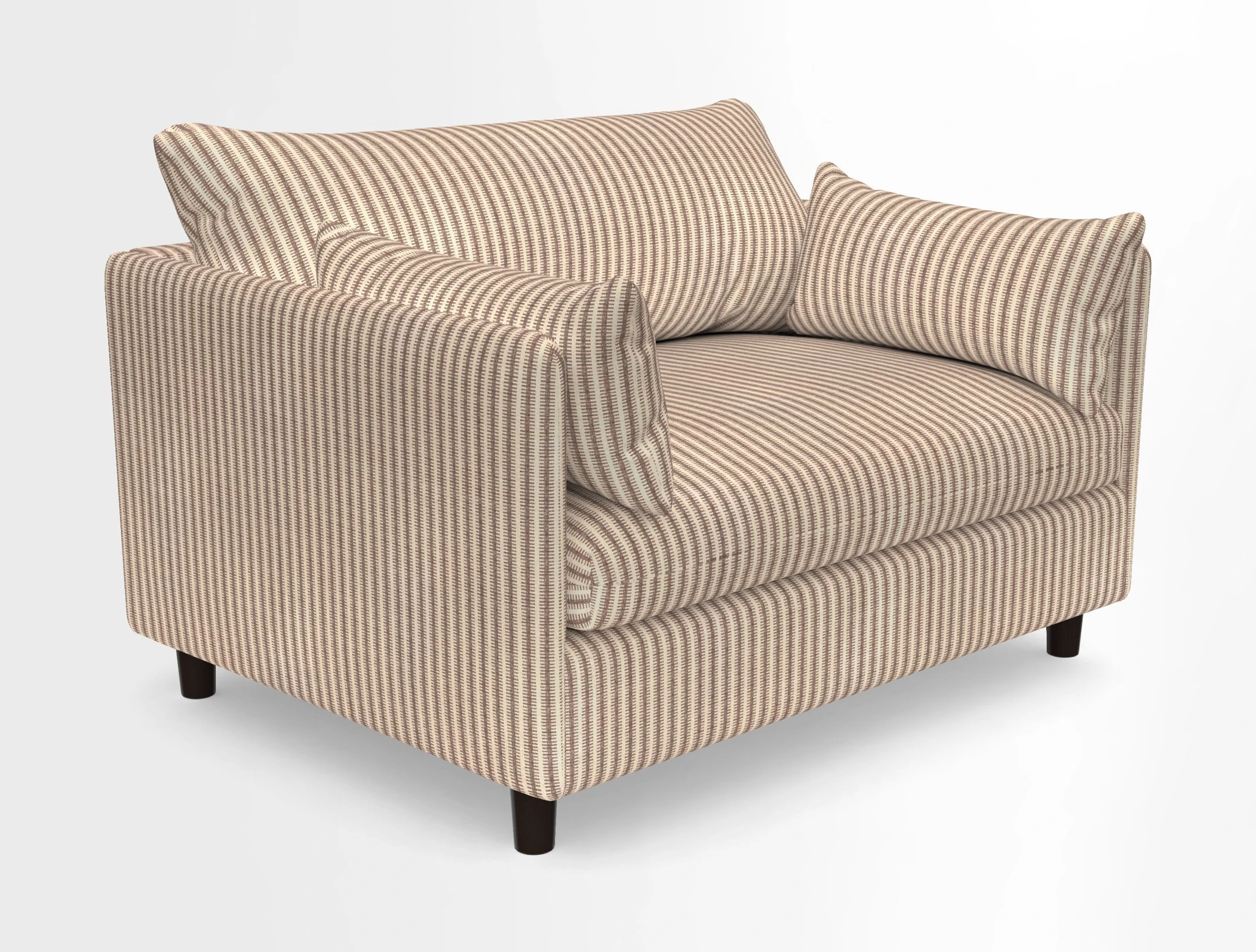 Madehurst Snuggler in Two Tone Plain Biscuit. Loose cover option available